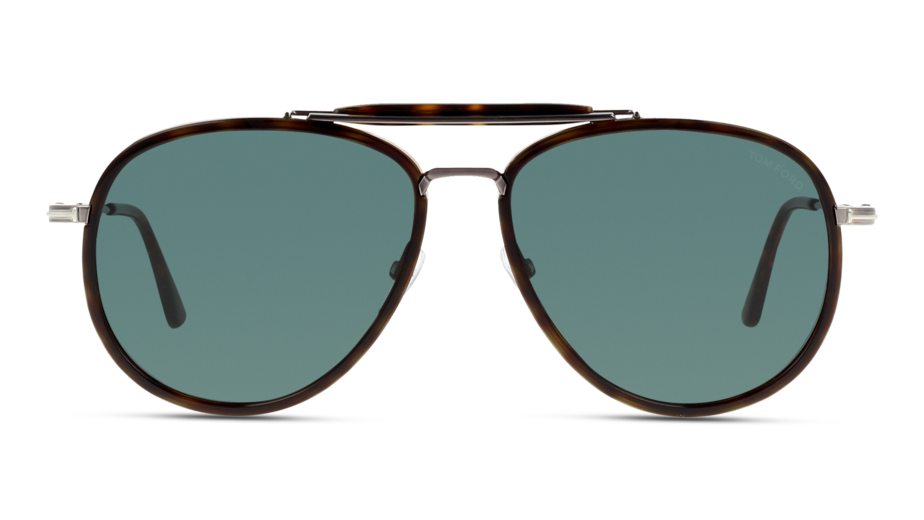 Front Tom Ford TRIPP FT 666 (52N) Sunglasses Grey / Havana