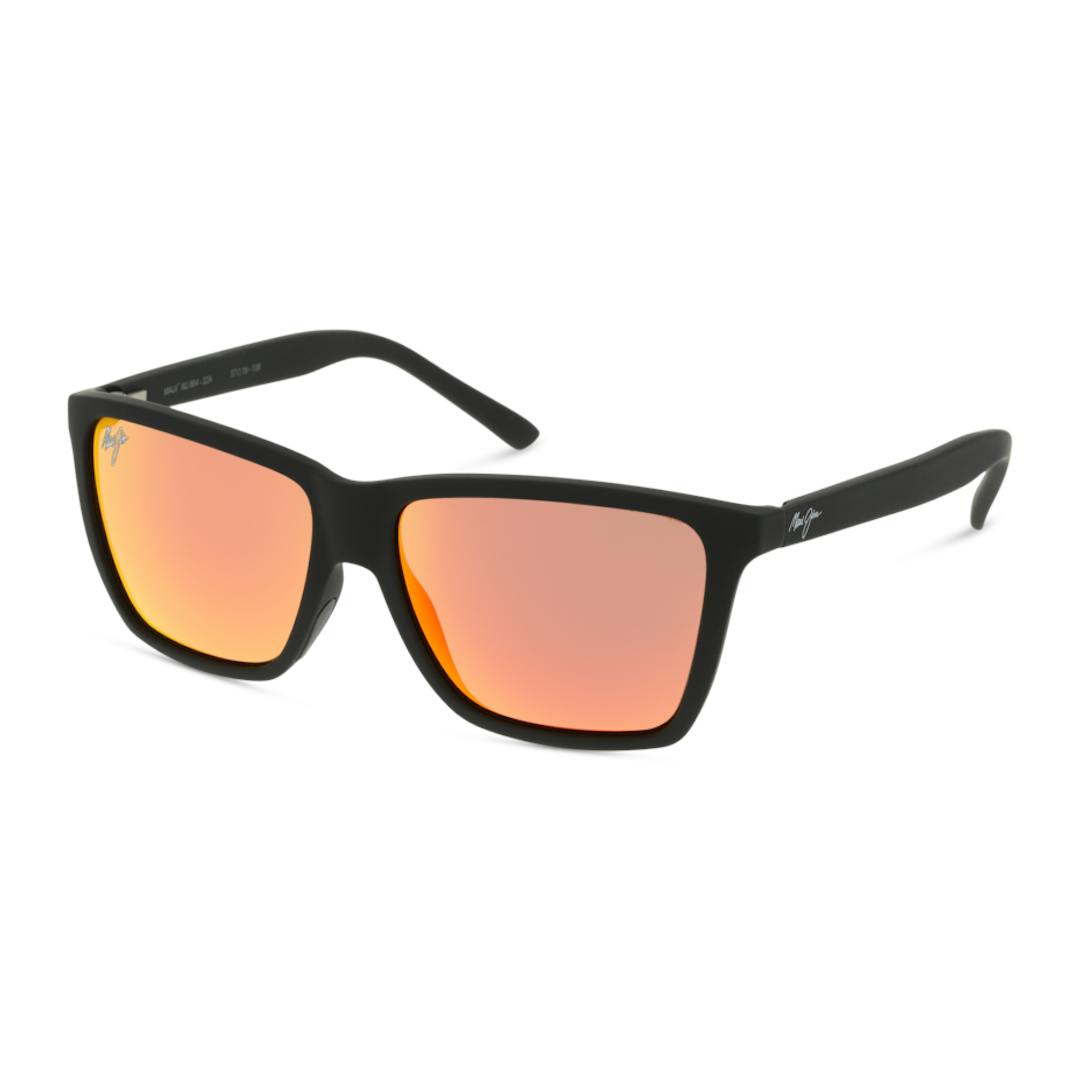 Maui Jim 864 Cruzem Lunettes de Soleil - Rectangle Noir - Verres Polarisés
