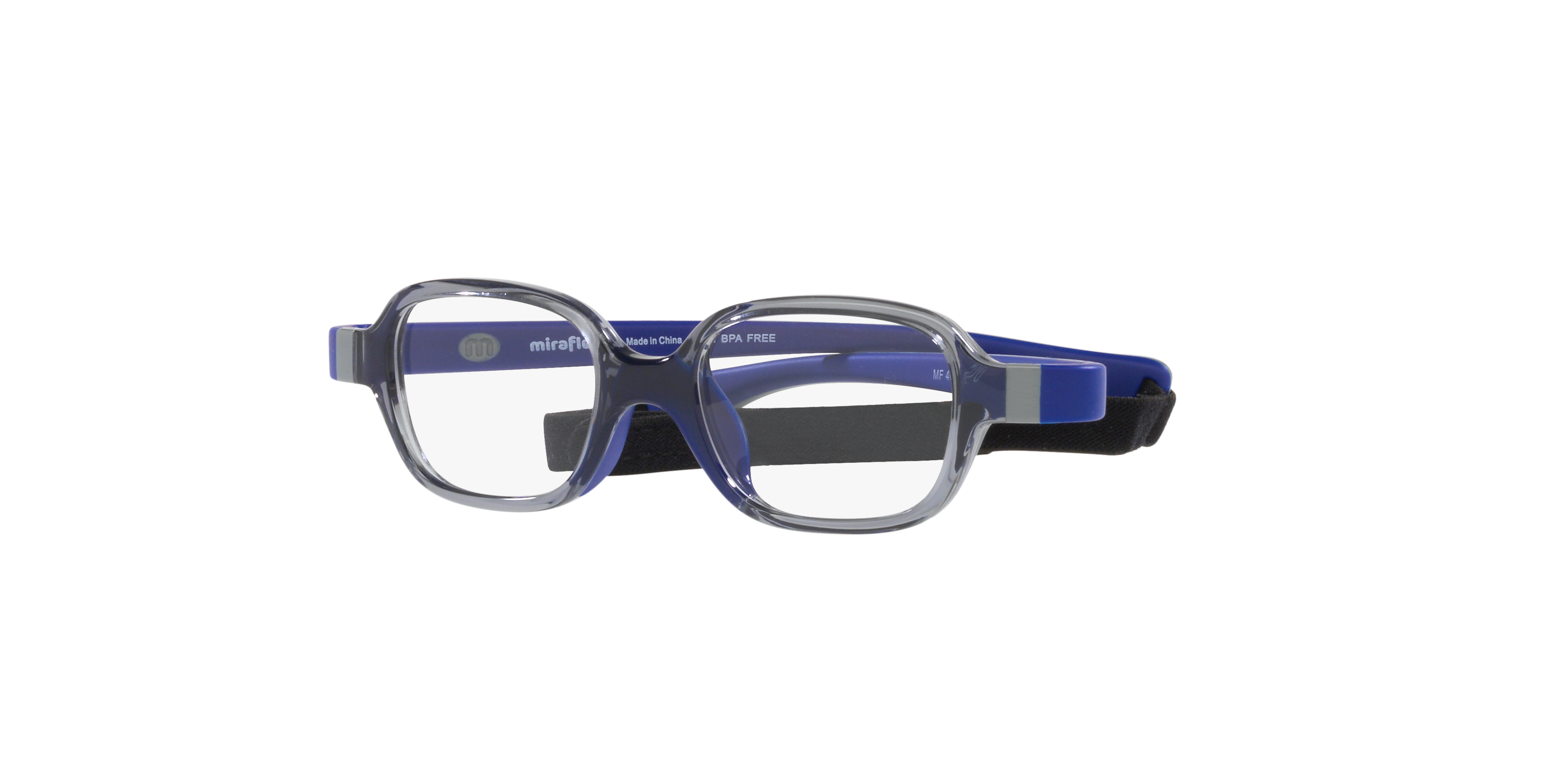 Angle_Left01 Miraflex MF 4004 Children's Glasses Transparent / Transparent, Grey