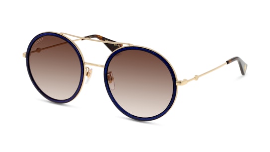 Gucci GG 0061S (005) Sunglasses Brown / Blue