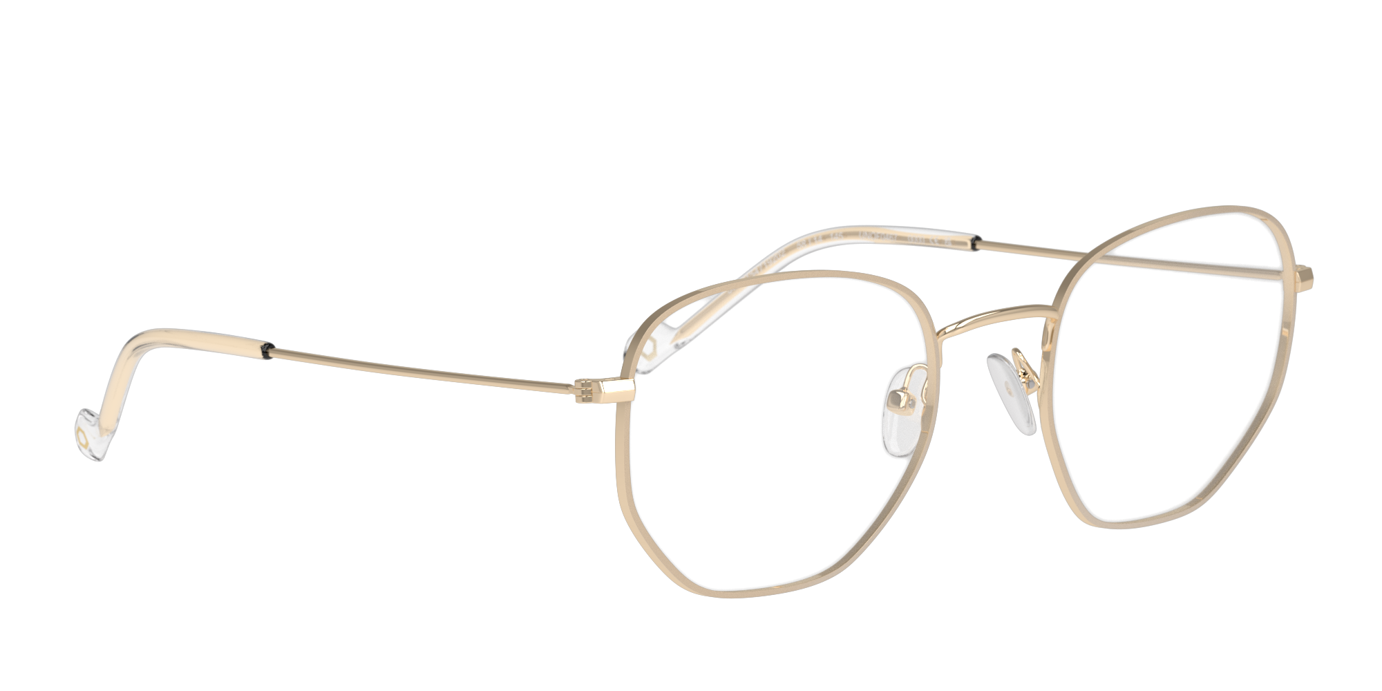 Angle_Right01 Unofficial UNOF0444 (FD00) Glasses Transparent / Beige