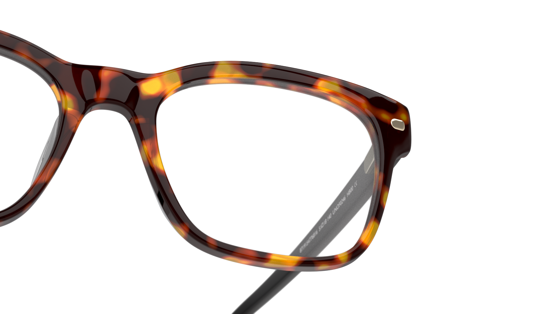 Detail01 Unofficial UNOF0246 (HB00) Glasses Transparent / Tortoise Shell