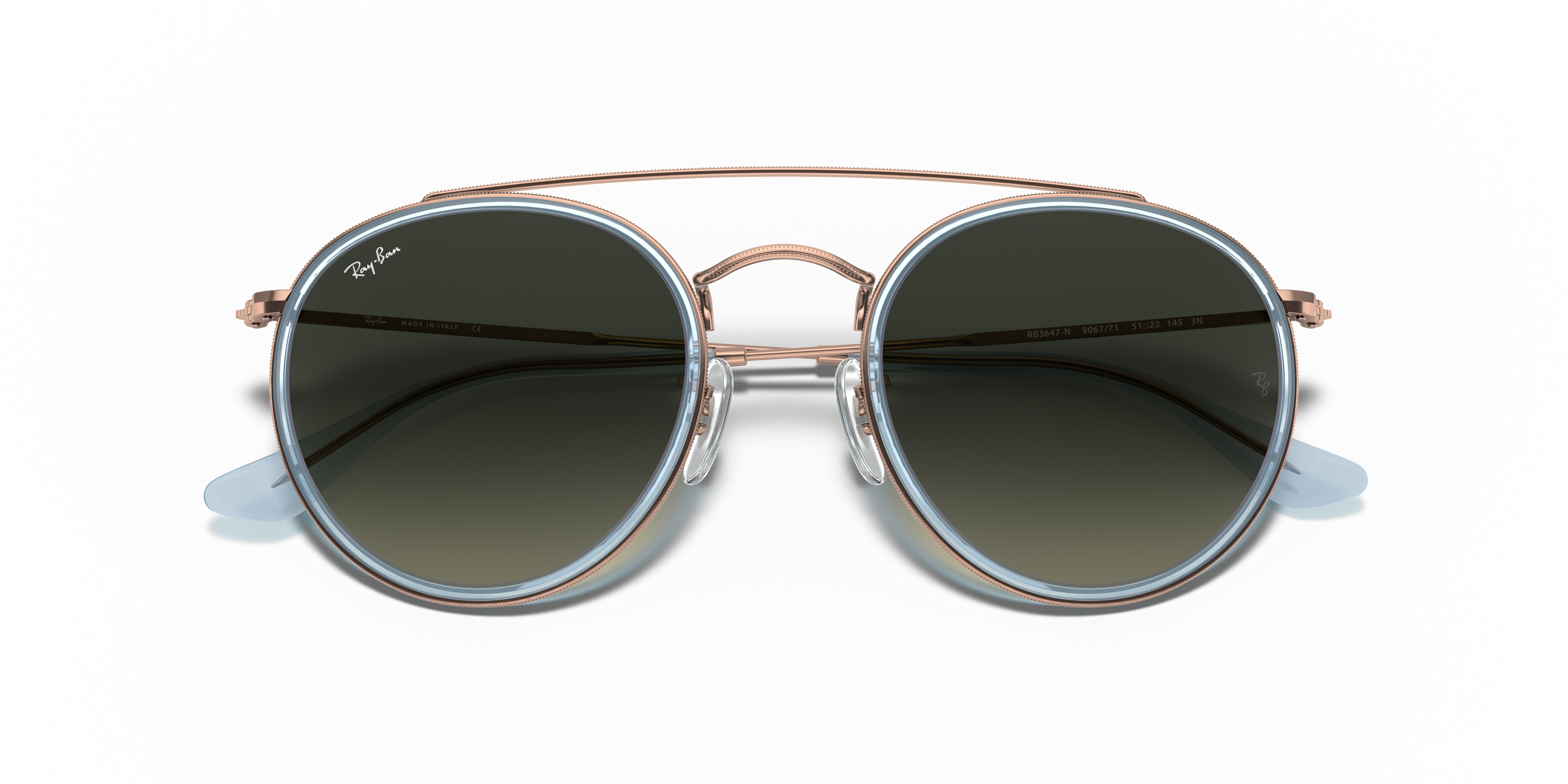 [products.image.folded] Ray-Ban Round Double Bridge RB3647N 906771