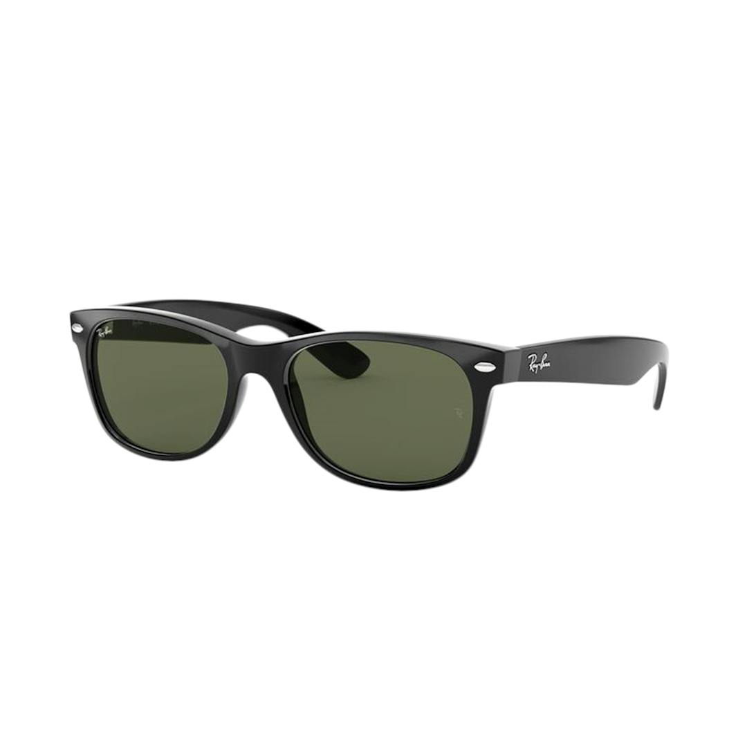 Ray-Ban New Wayfarer RB2132 Lunettes de Soleil Homme - Rectangle Noir - Possibilité de verres correc