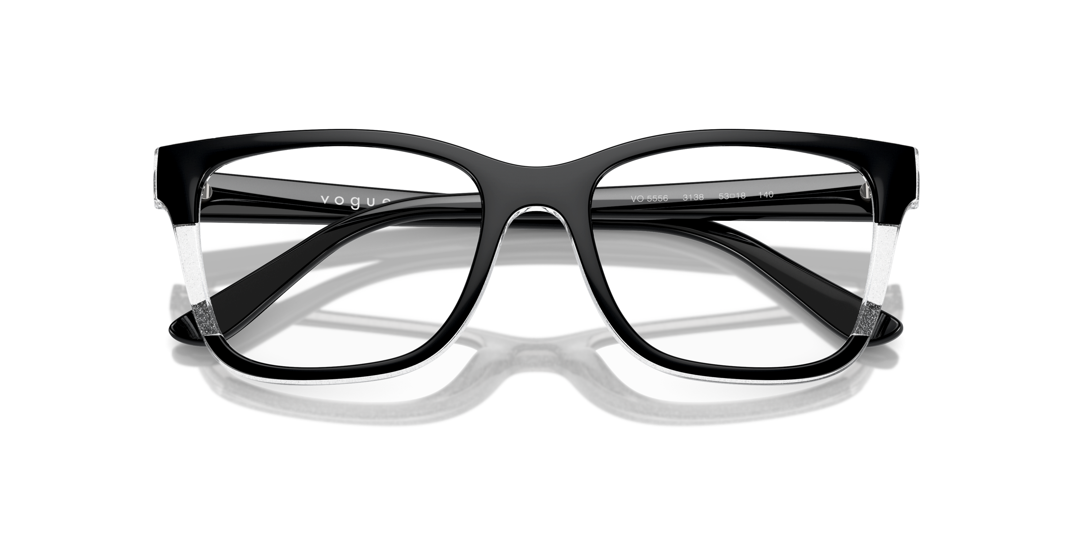 Folded Vogue VO 5556 Glasses Transparent / Transparent, Black