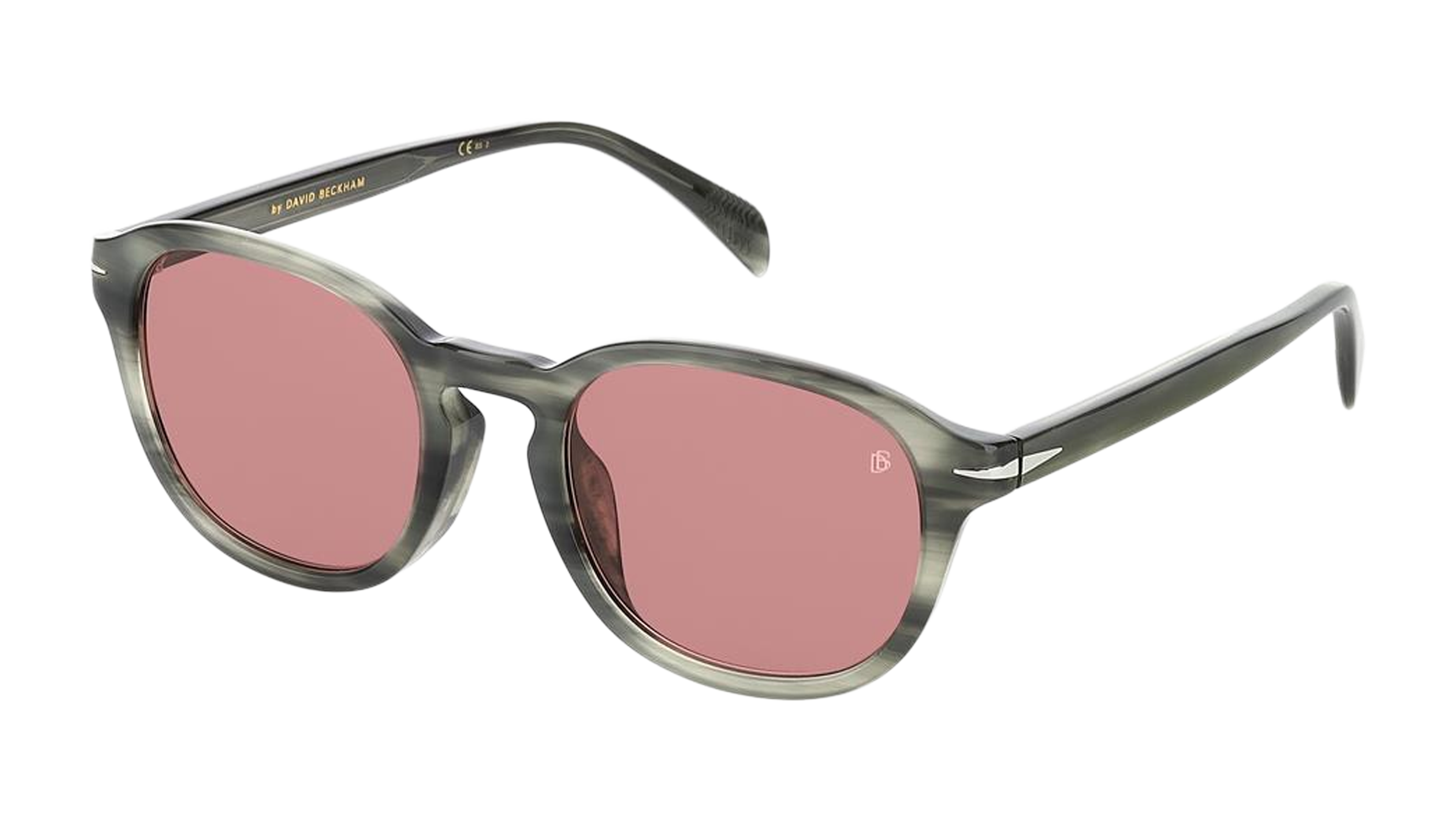 Angle_Left01 David Beckham Eyewear DB 1011/F (2W8) Sunglasses Red / Grey