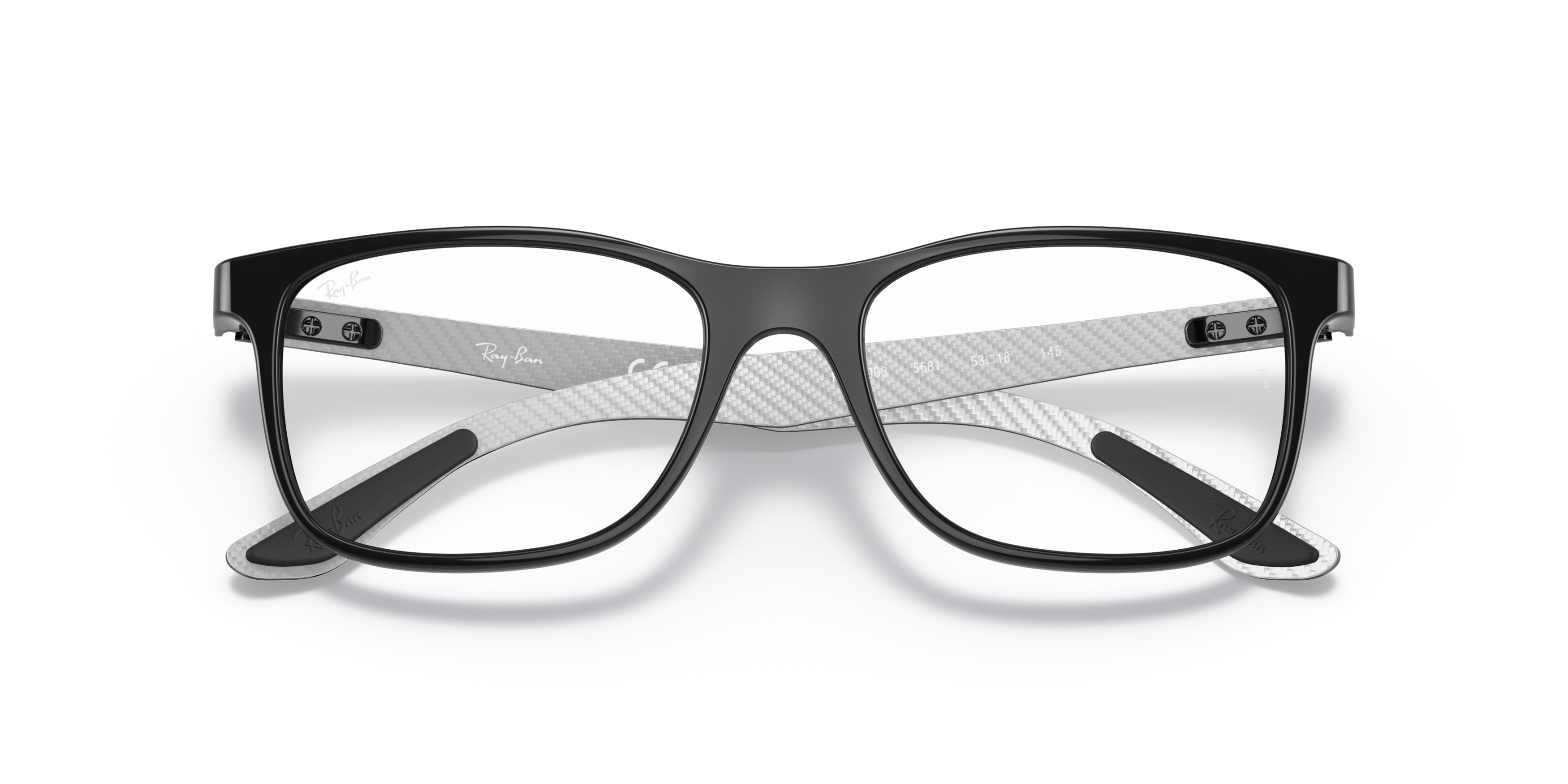 Folded Ray-Ban RX 8903 Glasses Transparent / Black