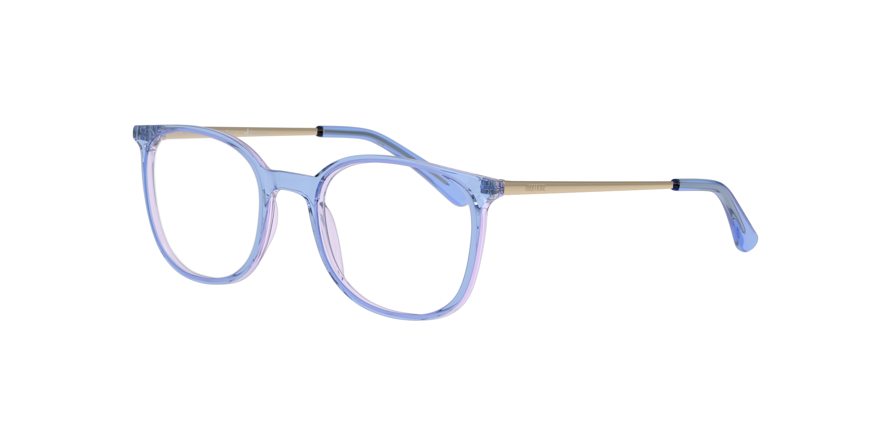Angle_Left01 Unofficial UN OT0159 (LD00) Children's Glasses Transparent / Blue