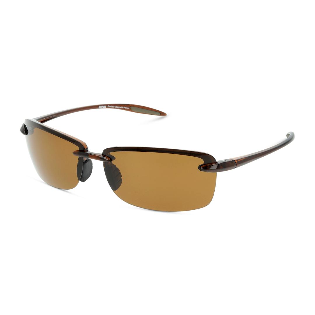 Unofficial UNSM0068P Lunettes de Soleil Homme - Rectangle Marron - Verres Polarisés