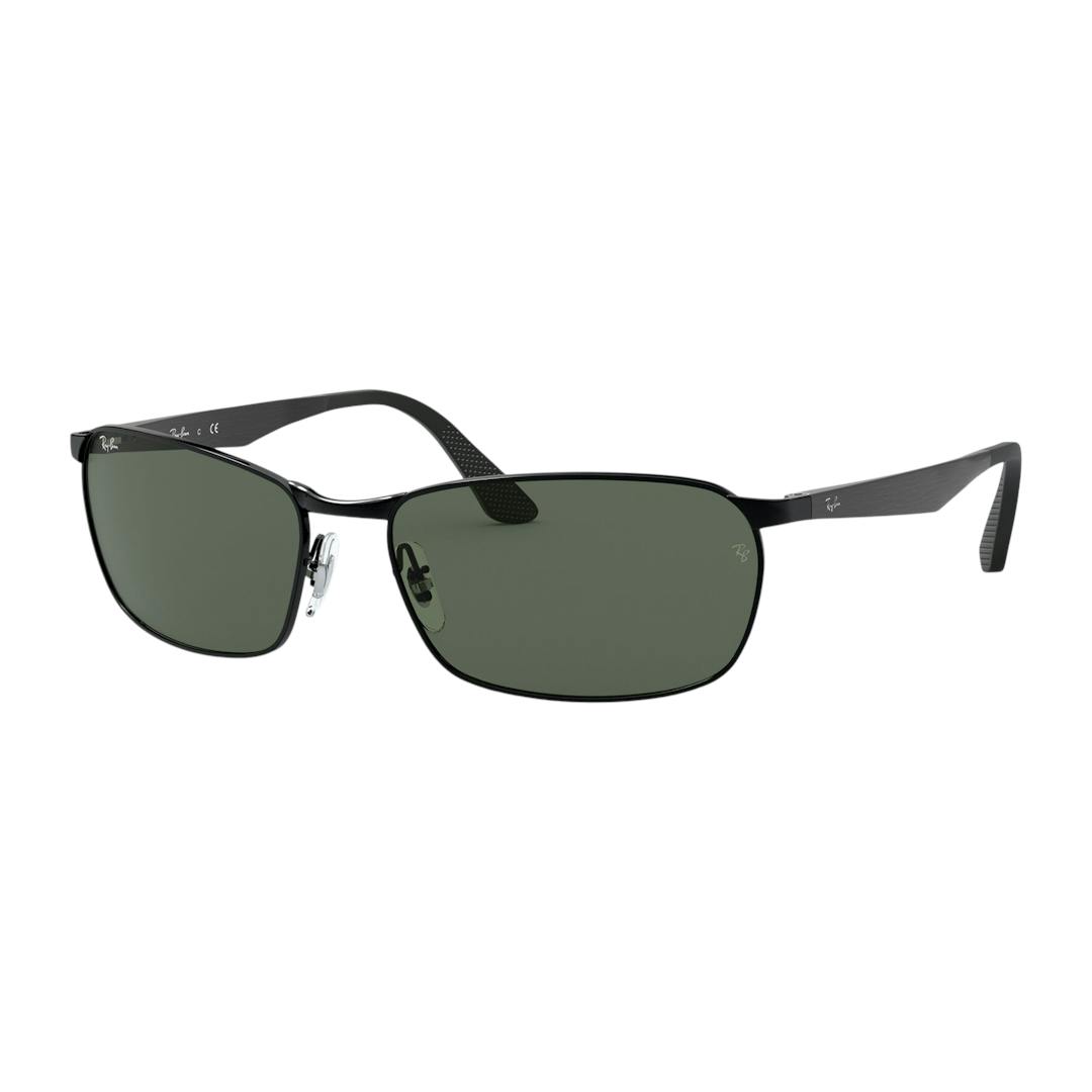 Ray-Ban RB3534 Lunettes de Soleil Homme - Noir - Possibilité de verres correcteurs - Adaptable à la