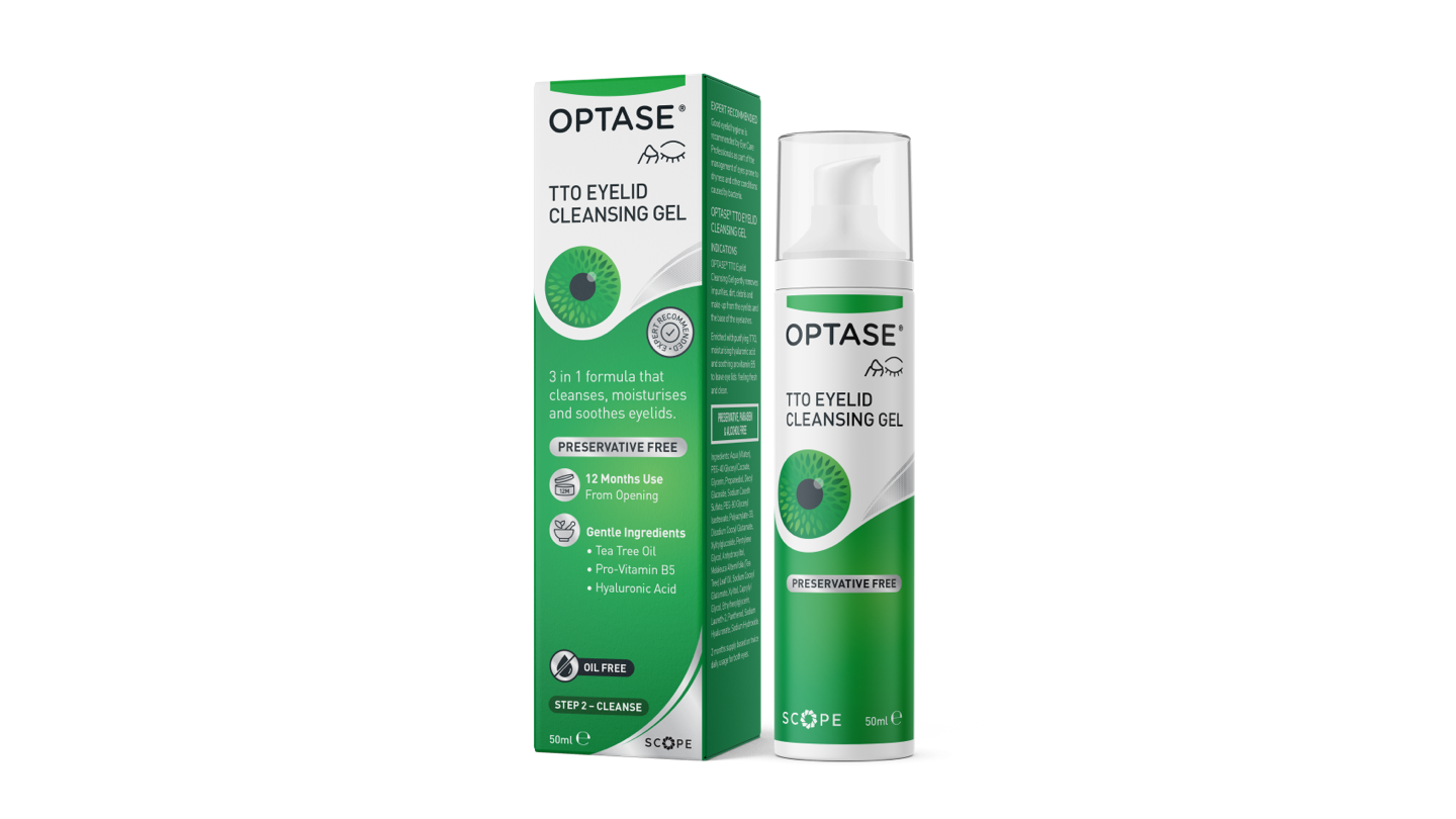 Angle_Left01 OPTASE Optase TTO Eyelid Cleansing Gel Eyelid Cleansing Spray 1 x 50ml