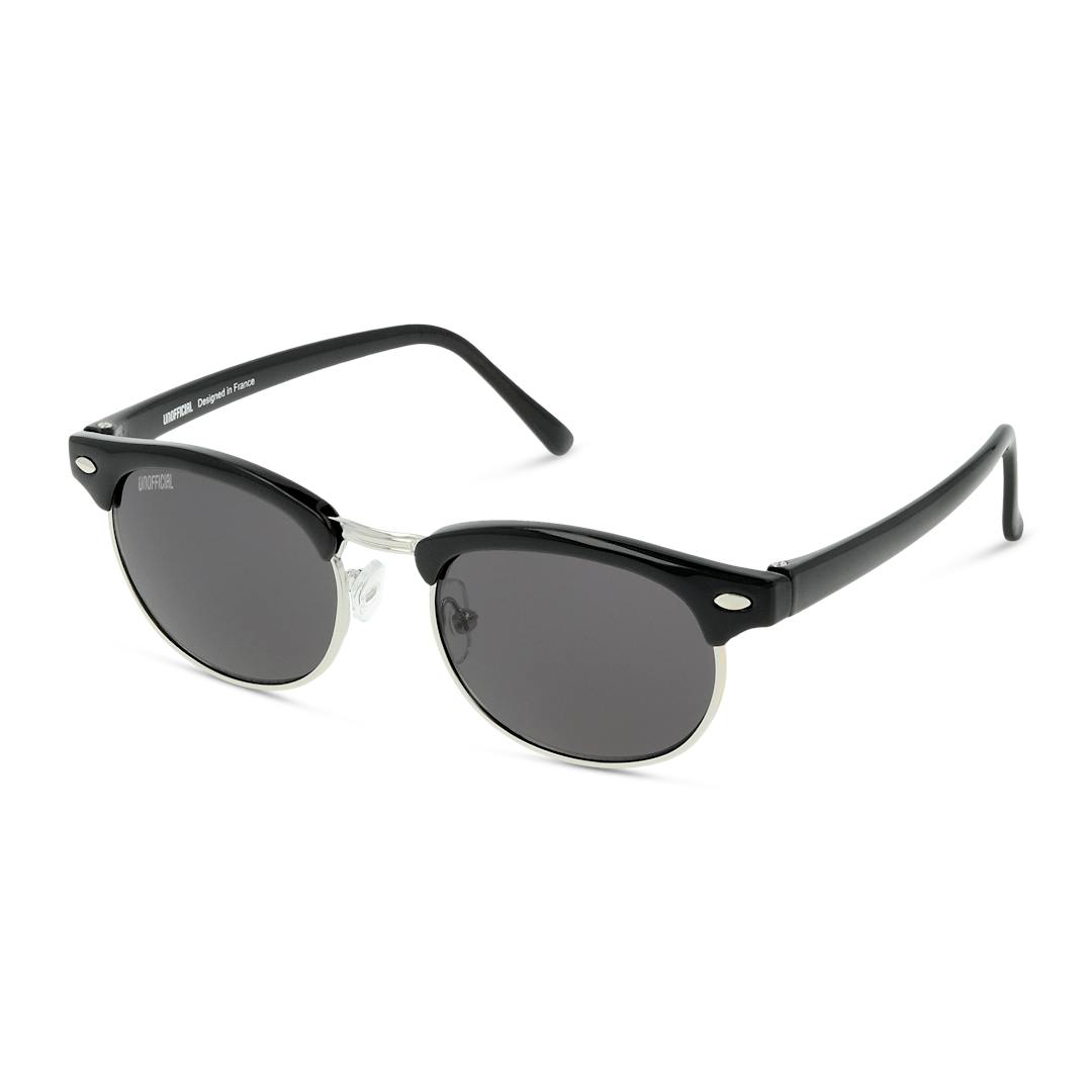 Unofficial UNSK0005 Lunettes de Soleil Enfant - Panthos Noir Argent