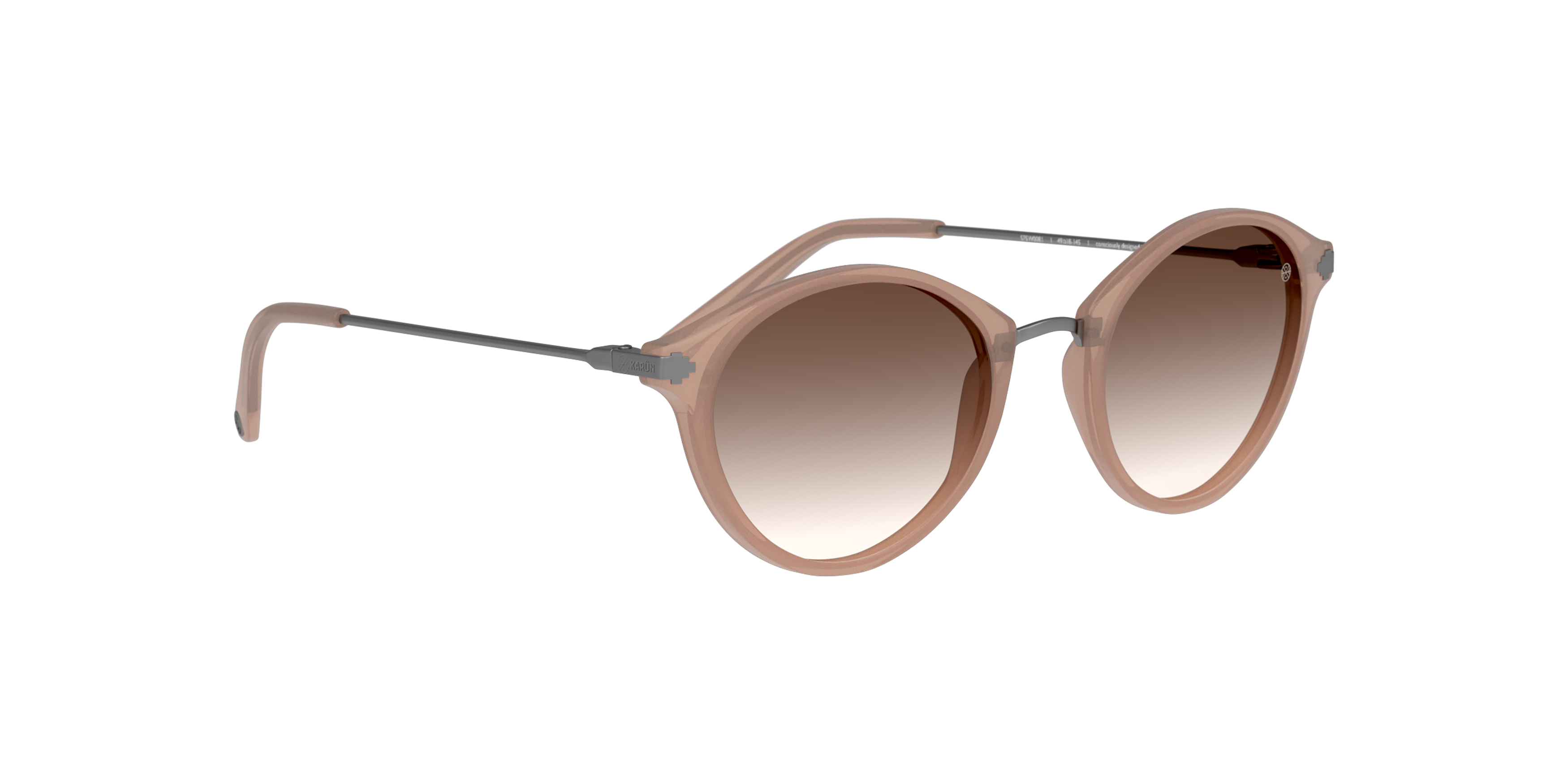 Angle_Right01 Karun SW FS0081 (Champagne) Sunglasses Brown / Transparent, Pink