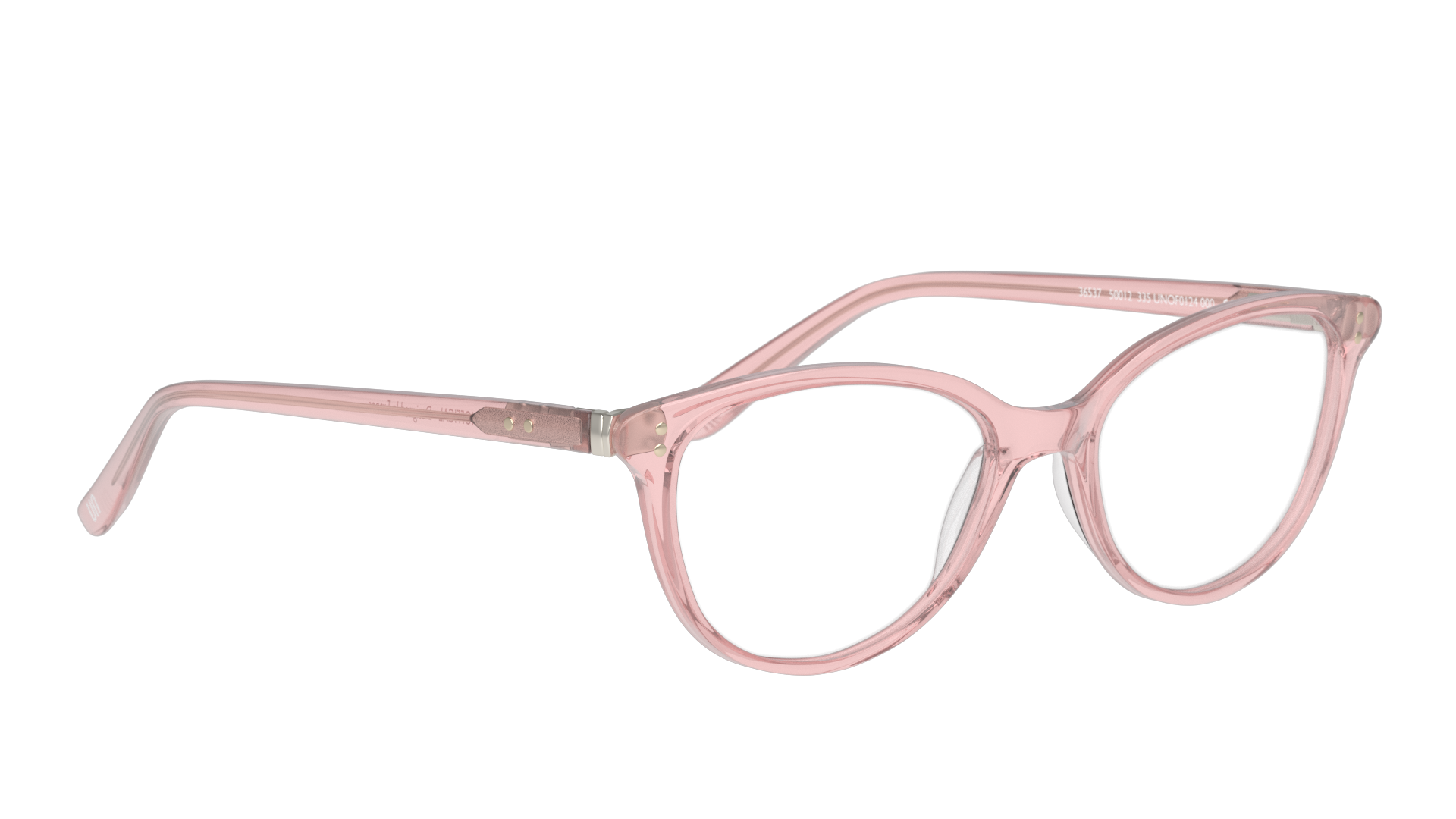 Angle_Right01 Unofficial UNOF0123 Glasses Transparent / Pink