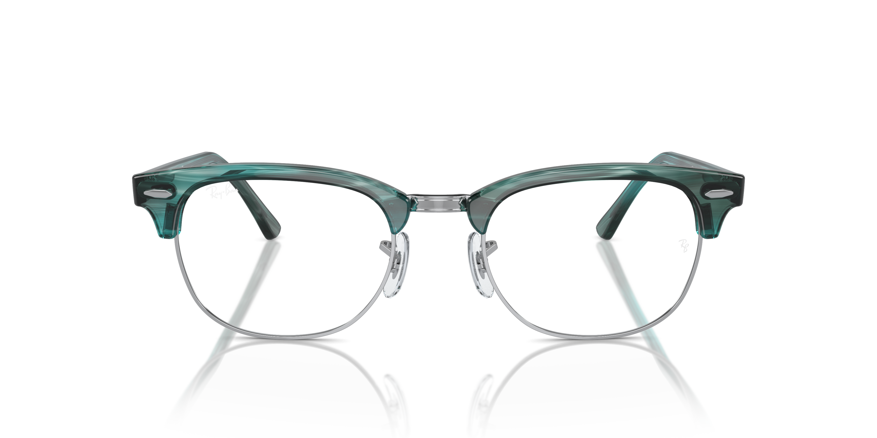 Front Ray-Ban RX5154 8377 Groen, Zilver