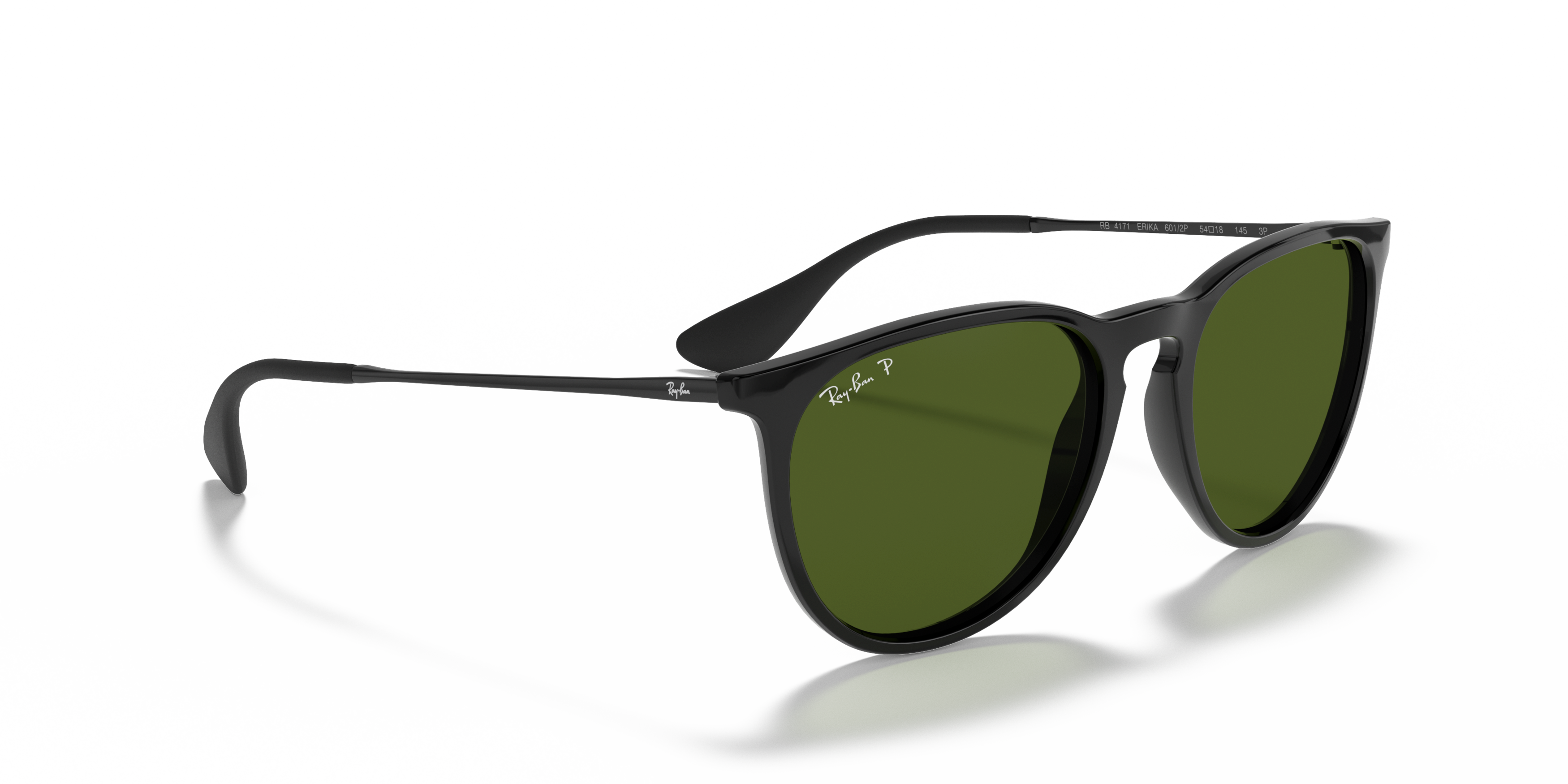 Angle_Right01 Ray-Ban Erika RB 4171 Sunglasses Green / Black
