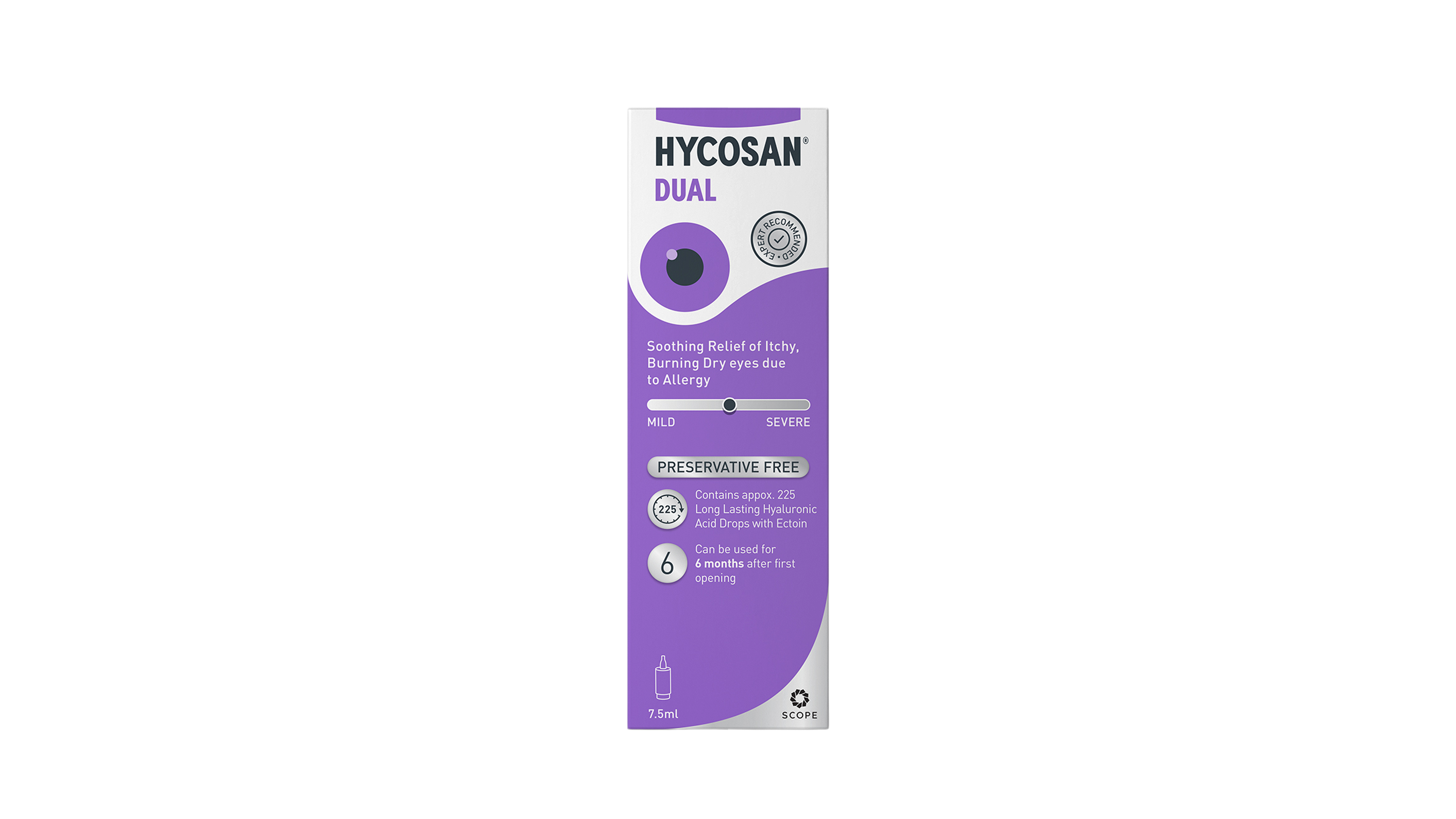 Front Hycosan Hycosan Dual Preservative Free Eye Drops Eye Drops 1 x 7.5ml