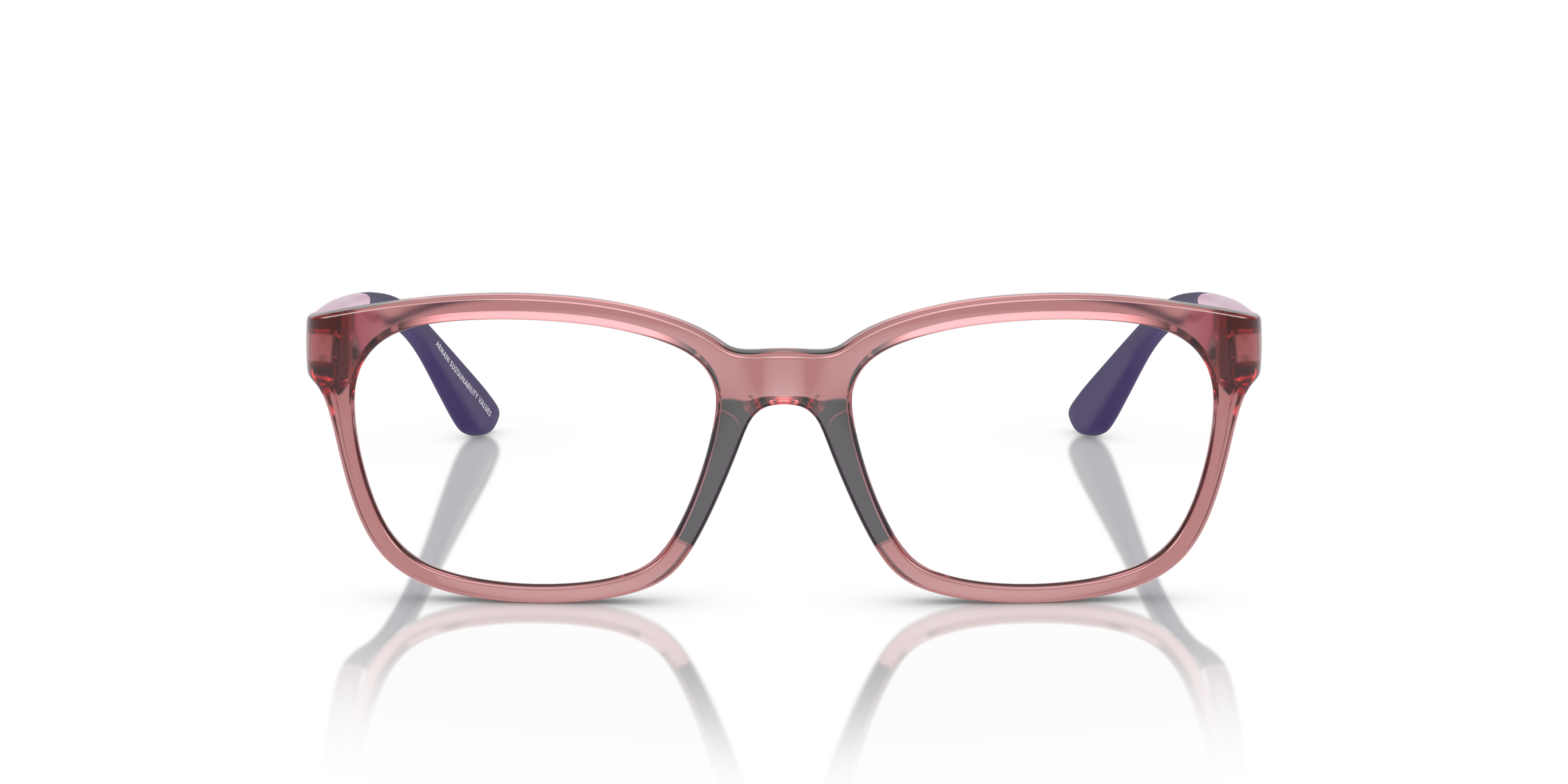 Front Emporio Armani EK 3003 (5376) Children's Glasses Transparent / Transparent, Purple
