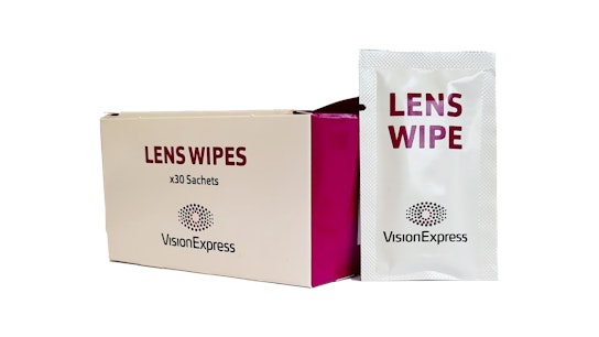 Vision Express Glasses Lens Cleaning Wipes 30 Pack Cleaning cloth