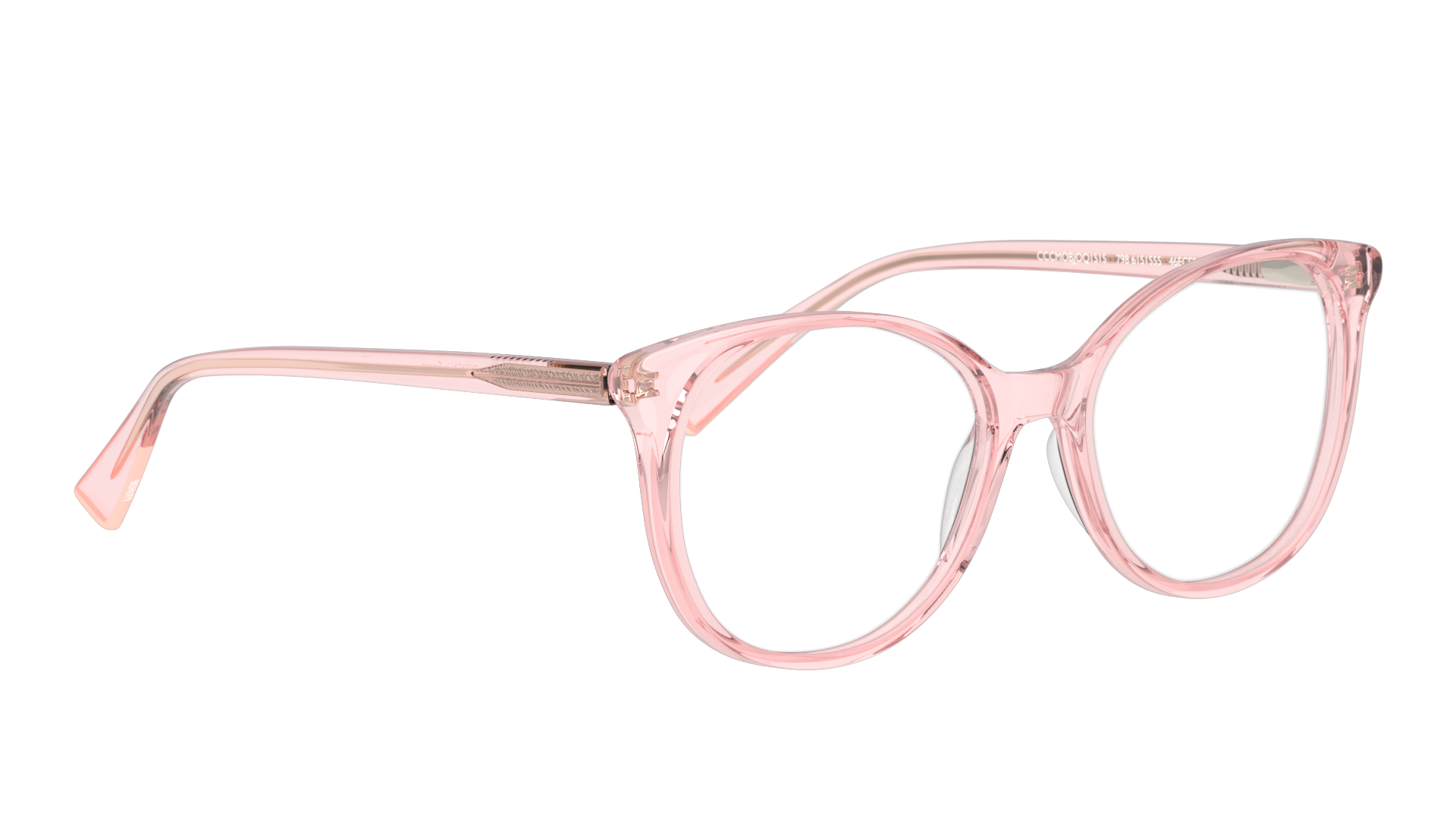 Angle_Right01 Unofficial UNOF0002 Glasses Transparent / Pink