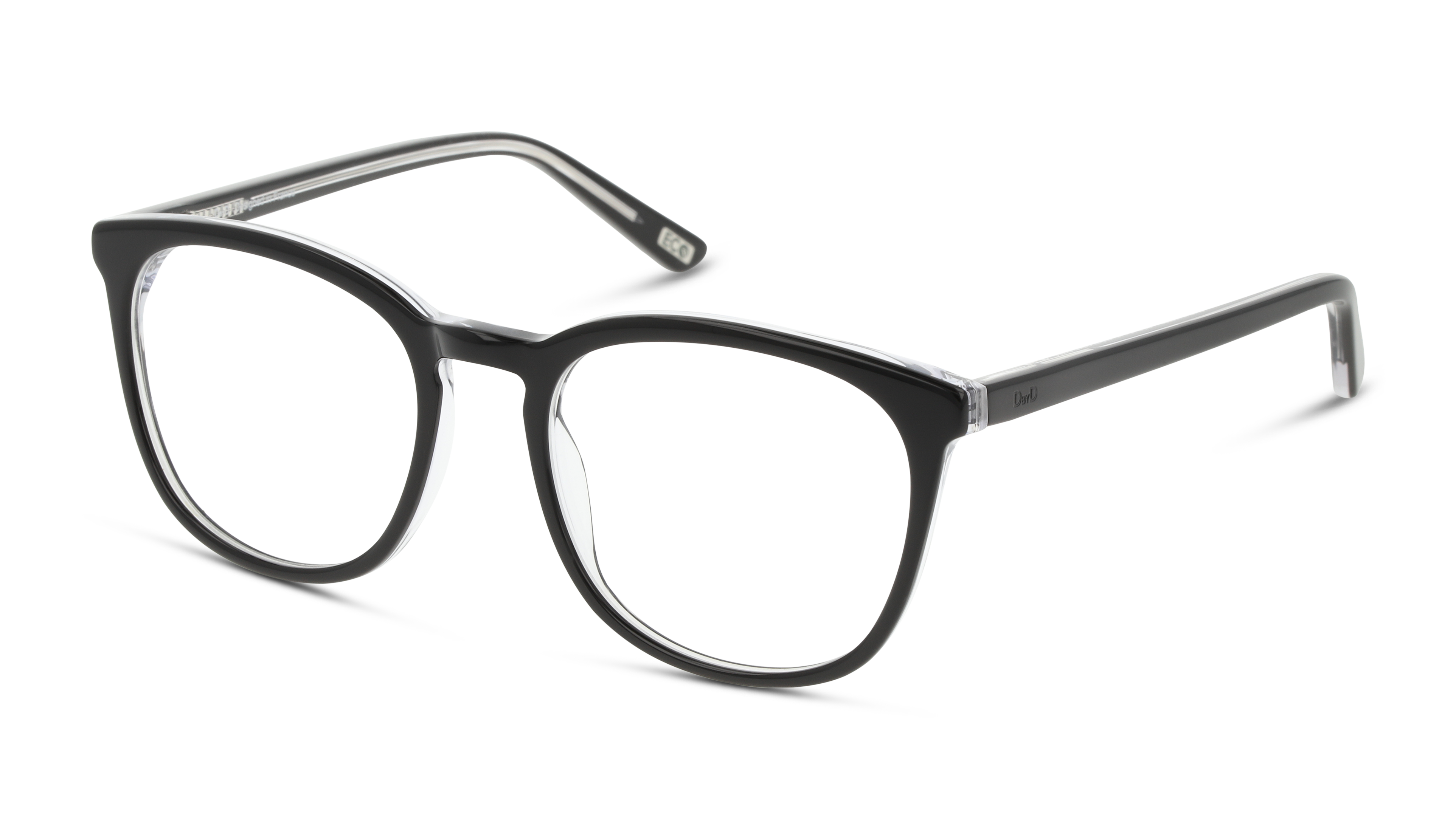 Angle_Left01 DbyD Essentials DB OF0042 Glasses Transparent / Black