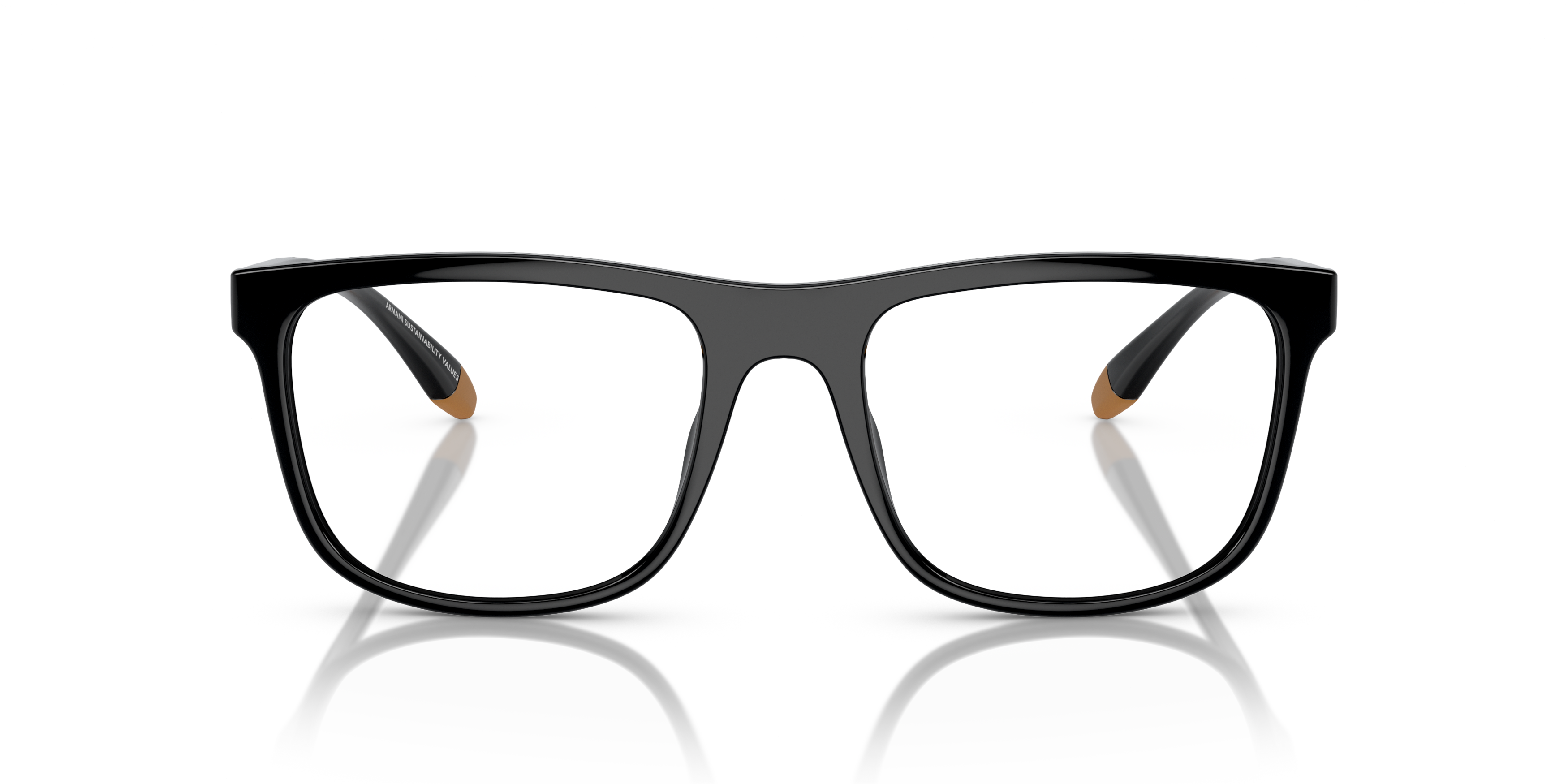 Front Armani Exchange AX3101U Glasses Transparent / Black