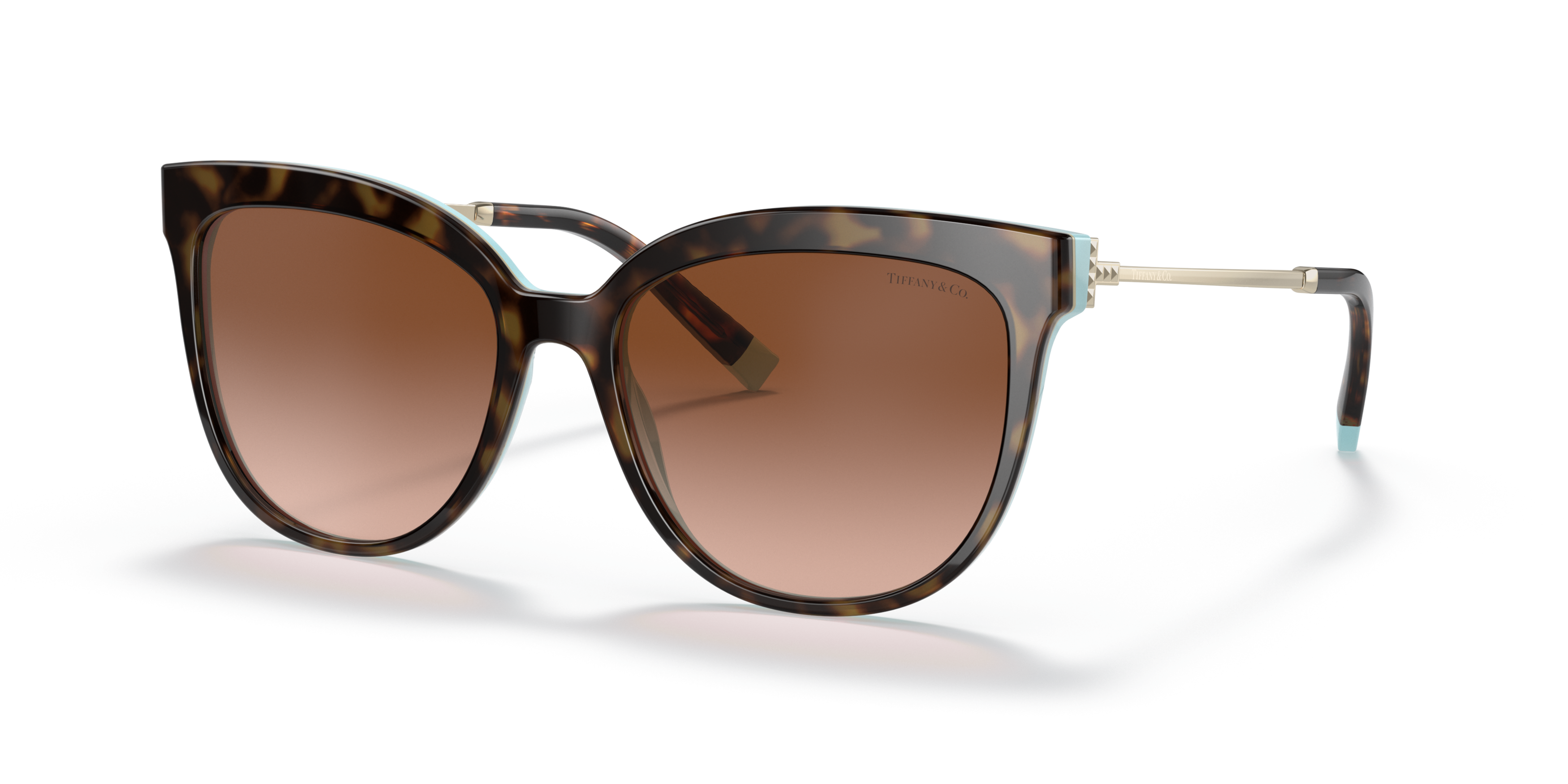 Angle_Left01 Tiffany & Co TF 4176 (81343B) Sunglasses Brown / Havana
