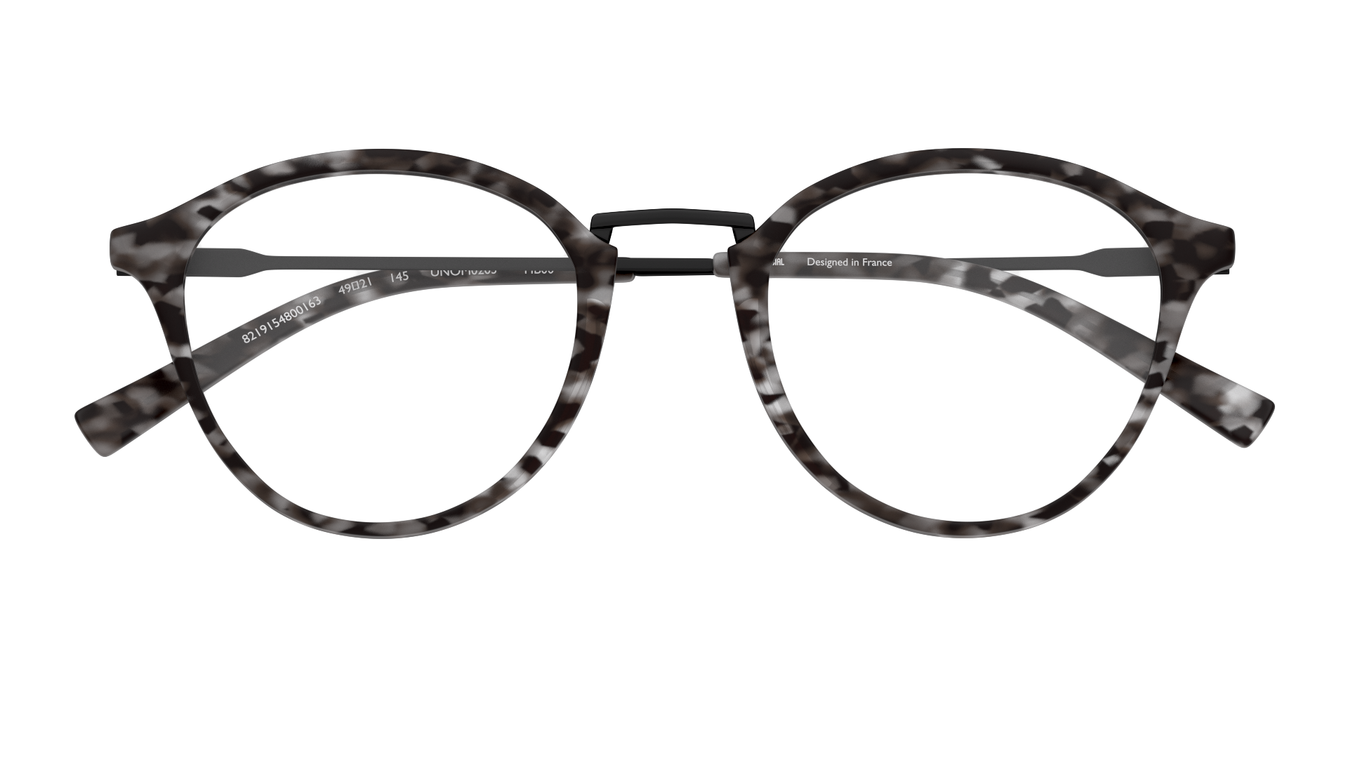 Folded Unofficial UNOM0203 Glasses Transparent / Grey