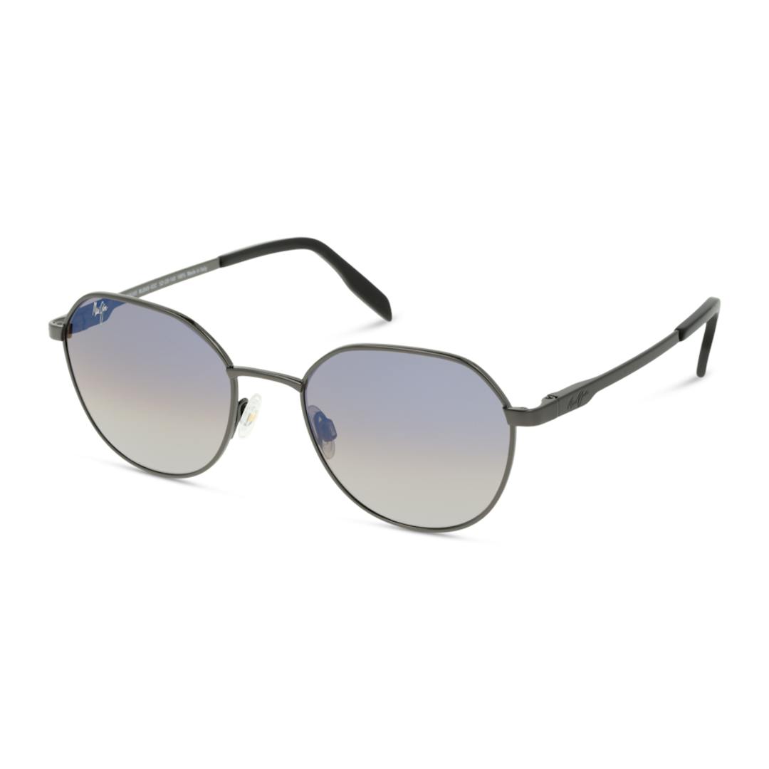 Maui Jim 845 Hukilau Lunettes de Soleil - Ronde Gris - Verres Polarisés - Possibilité de verres corr