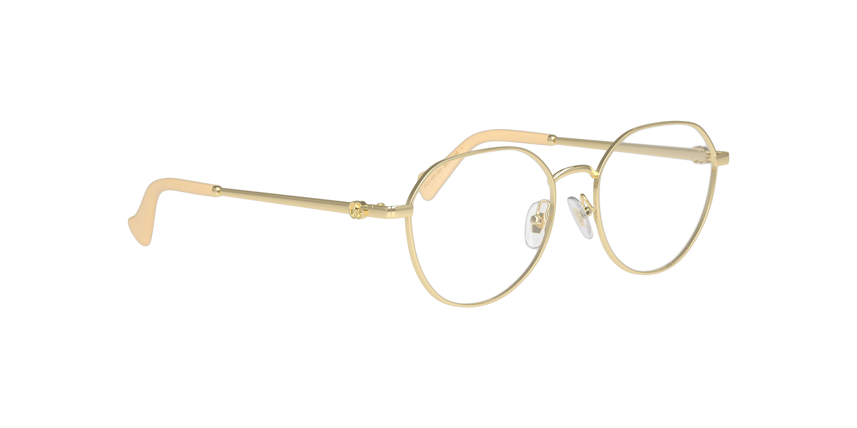 Angle_Right01 Gucci GG 1145 Glasses Transparent / Gold