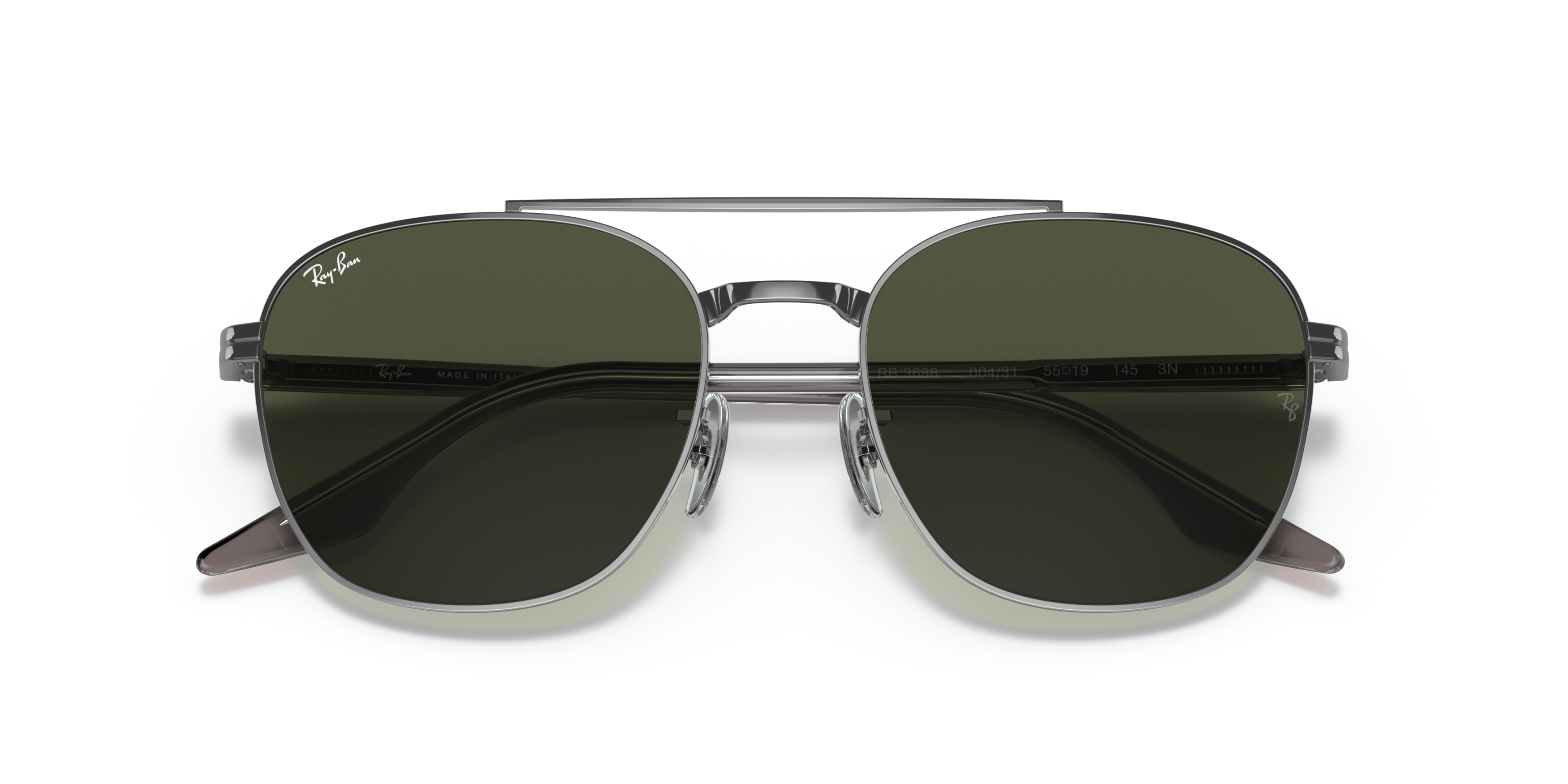Folded Ray-Ban RB 3688 (004/31) Sunglasses Green / Grey