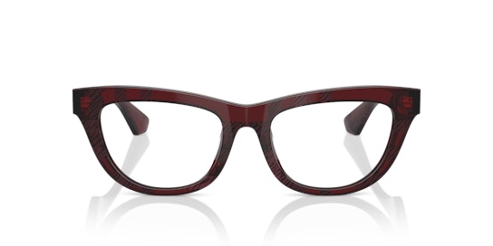 Burberry BE 2406U Glasses Transparent / Red