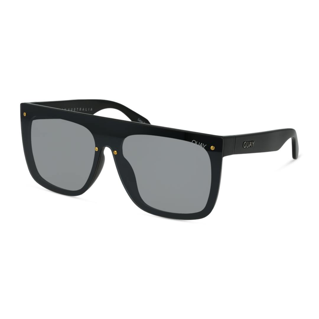 Quay Australia Jaded Lunettes de Soleil Homme - Carrée Noir