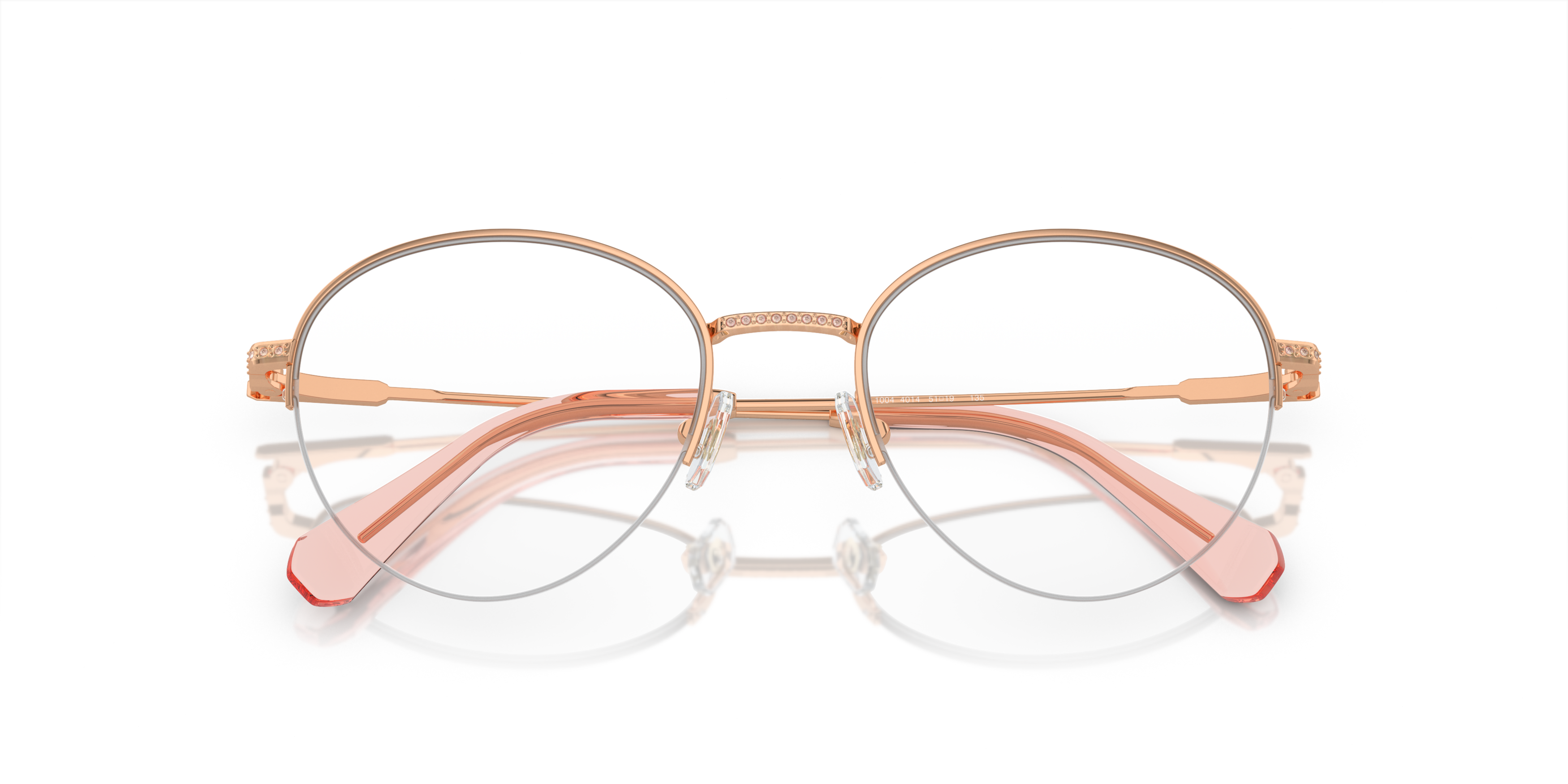 Folded Swarovski SK 1004 Glasses Transparent / Gold