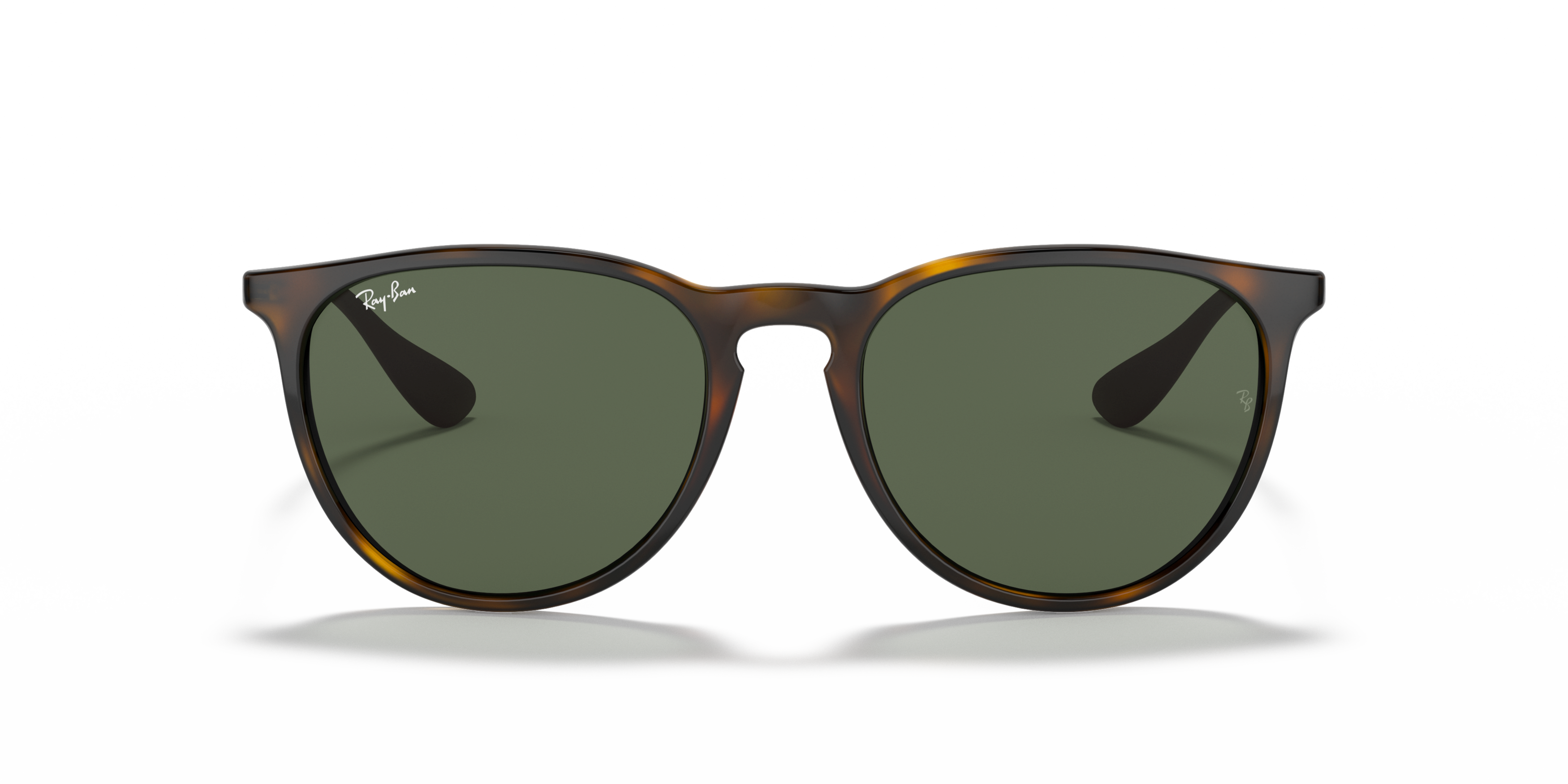 Front Ray-Ban Erika RB 4171 (710/71) Sunglasses Green / Tortoise Shell