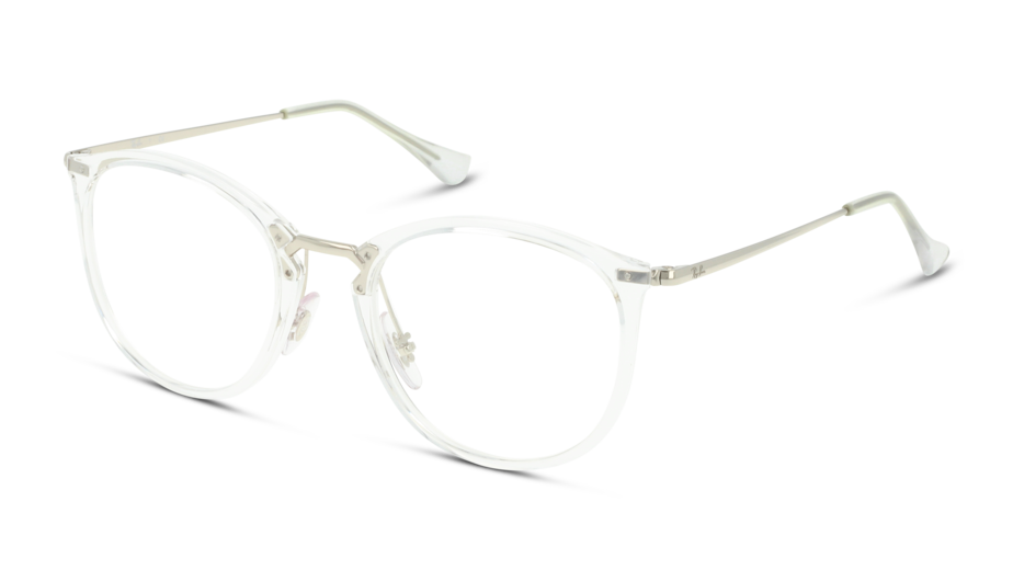 Angle_Left01 Ray-Ban RX 7140 Glasses Transparent / Black