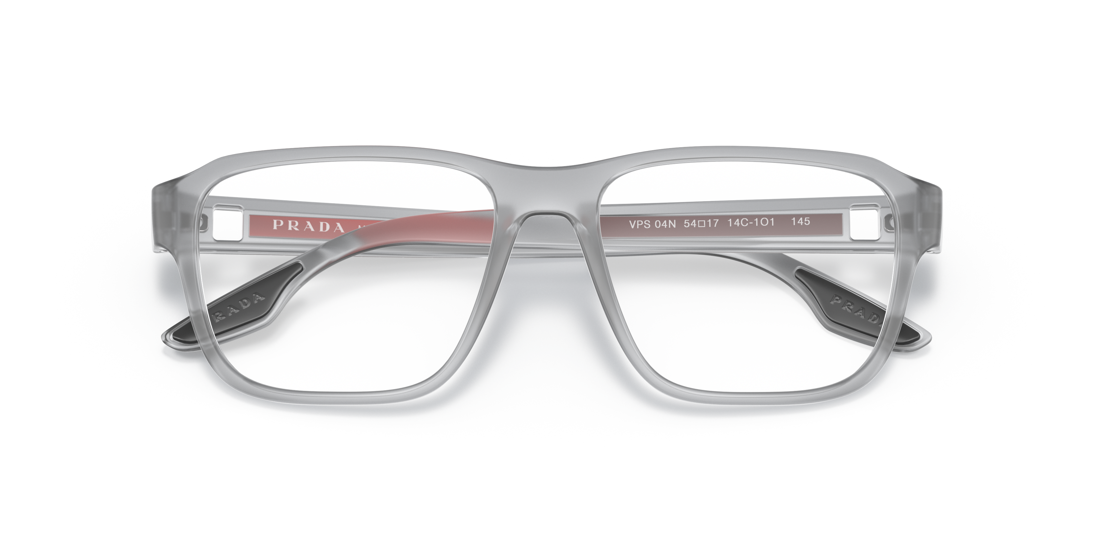 Folded Prada Linea Rossa PS 04NV Glasses Transparent / Grey