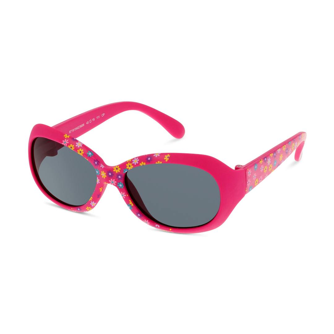 Unofficial SECK14 Lunettes de Soleil Enfant - Rectangle Rose - Possibilité de verres correcteurs - A