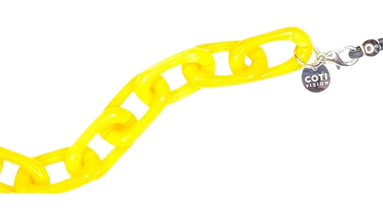 CotiVision Stella Glasses Chain Yellow