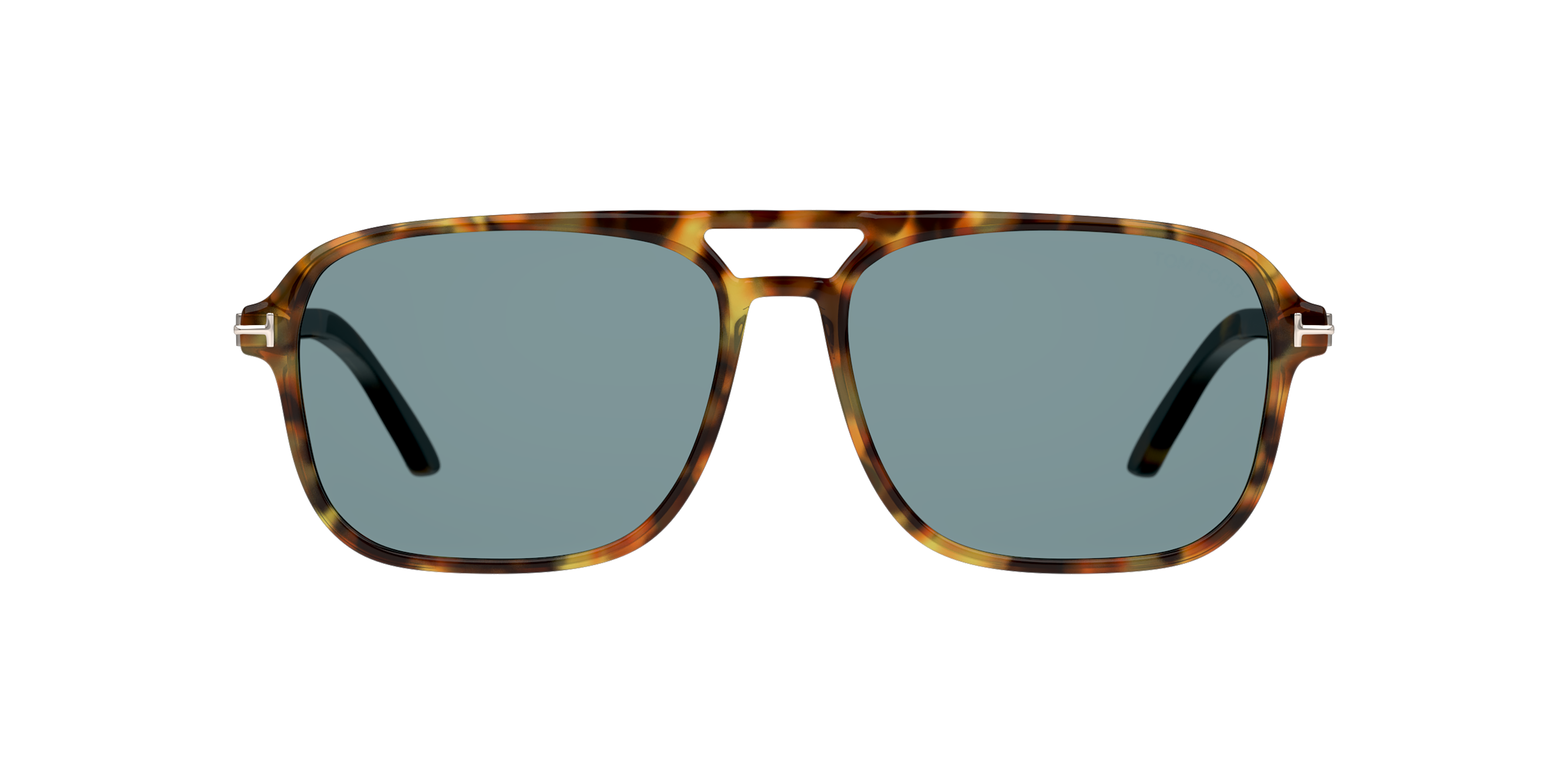 Front Tom Ford Crosby FT0910 Sunglasses Blue / Havana