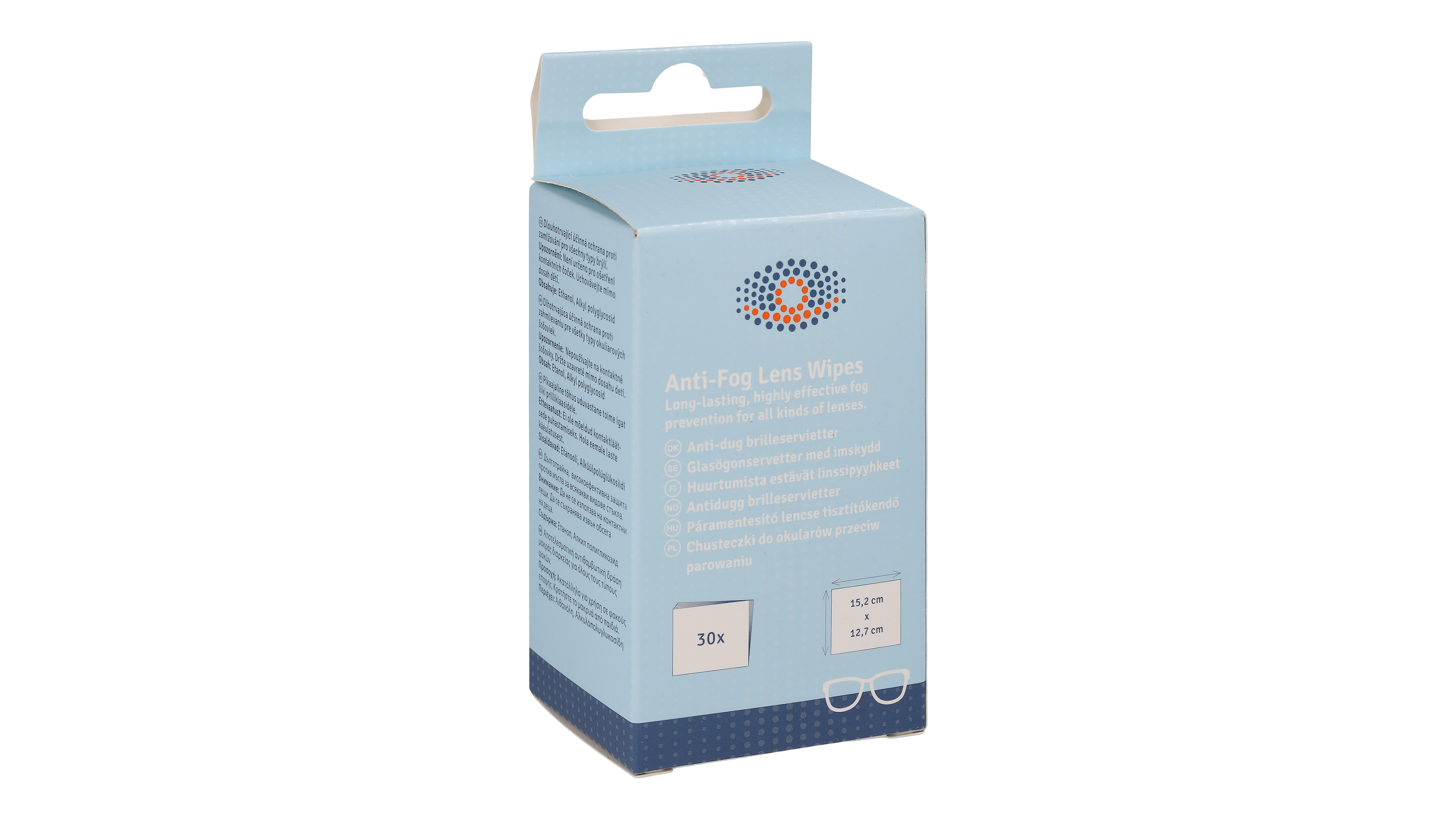 [products.image.angle_right01] Vision Express Anti-Fog Lens Wipes 30 Pack