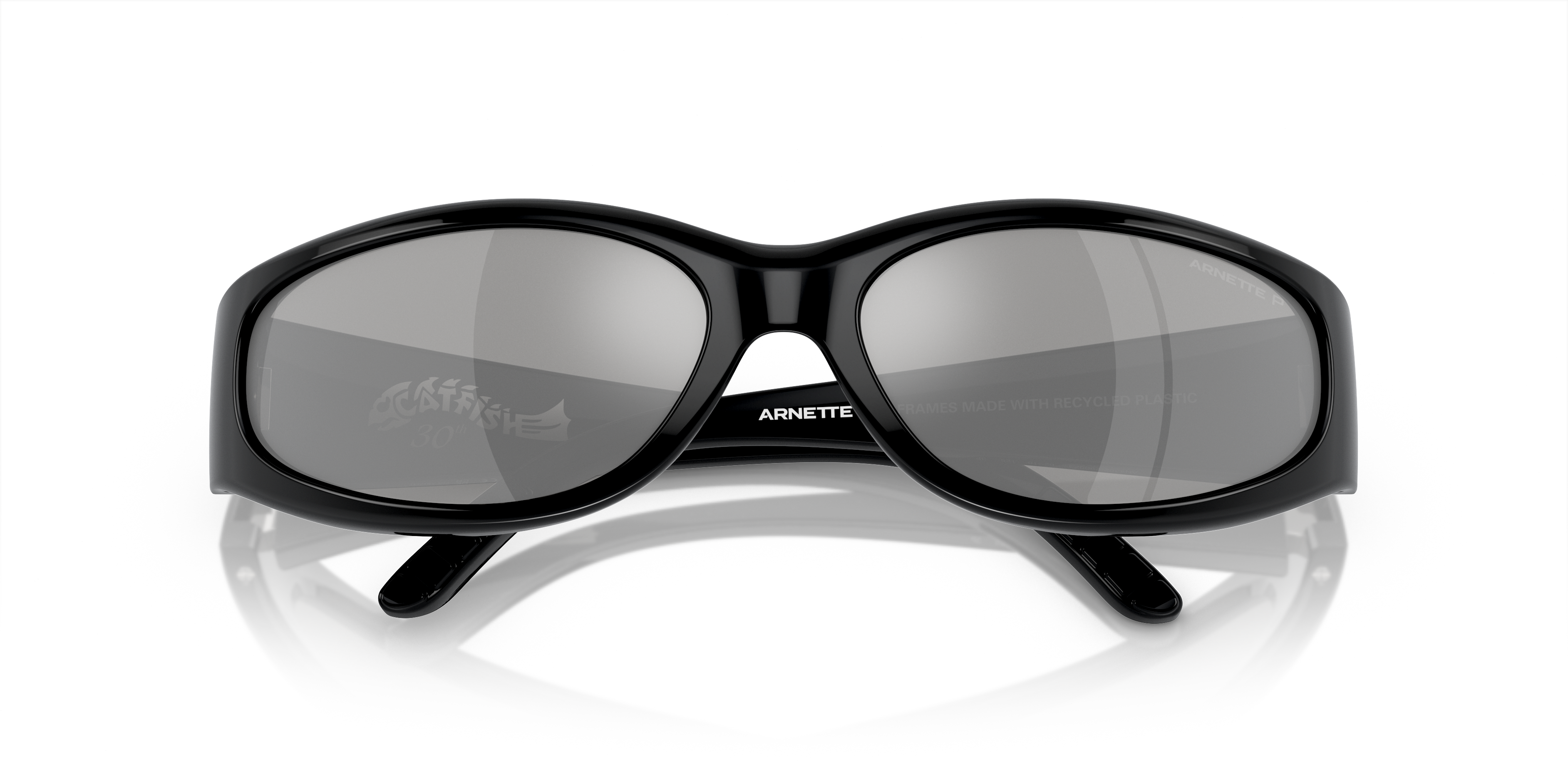 Folded Arnette AN 4302 (2900Z3) Sunglasses Silver / Black