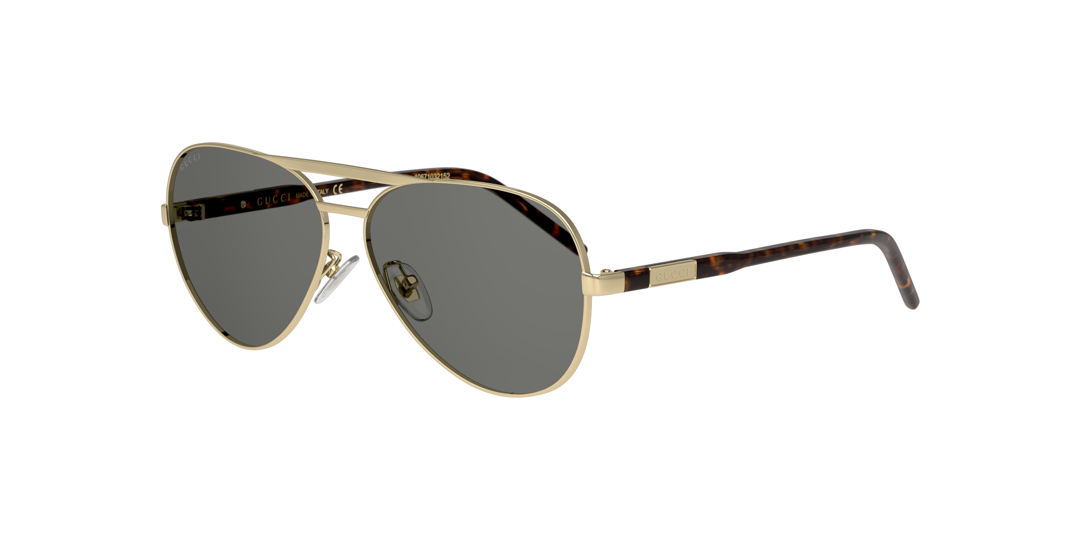 Angle_Left01 Gucci GG 1163S (001) Sunglasses Grey / Gold