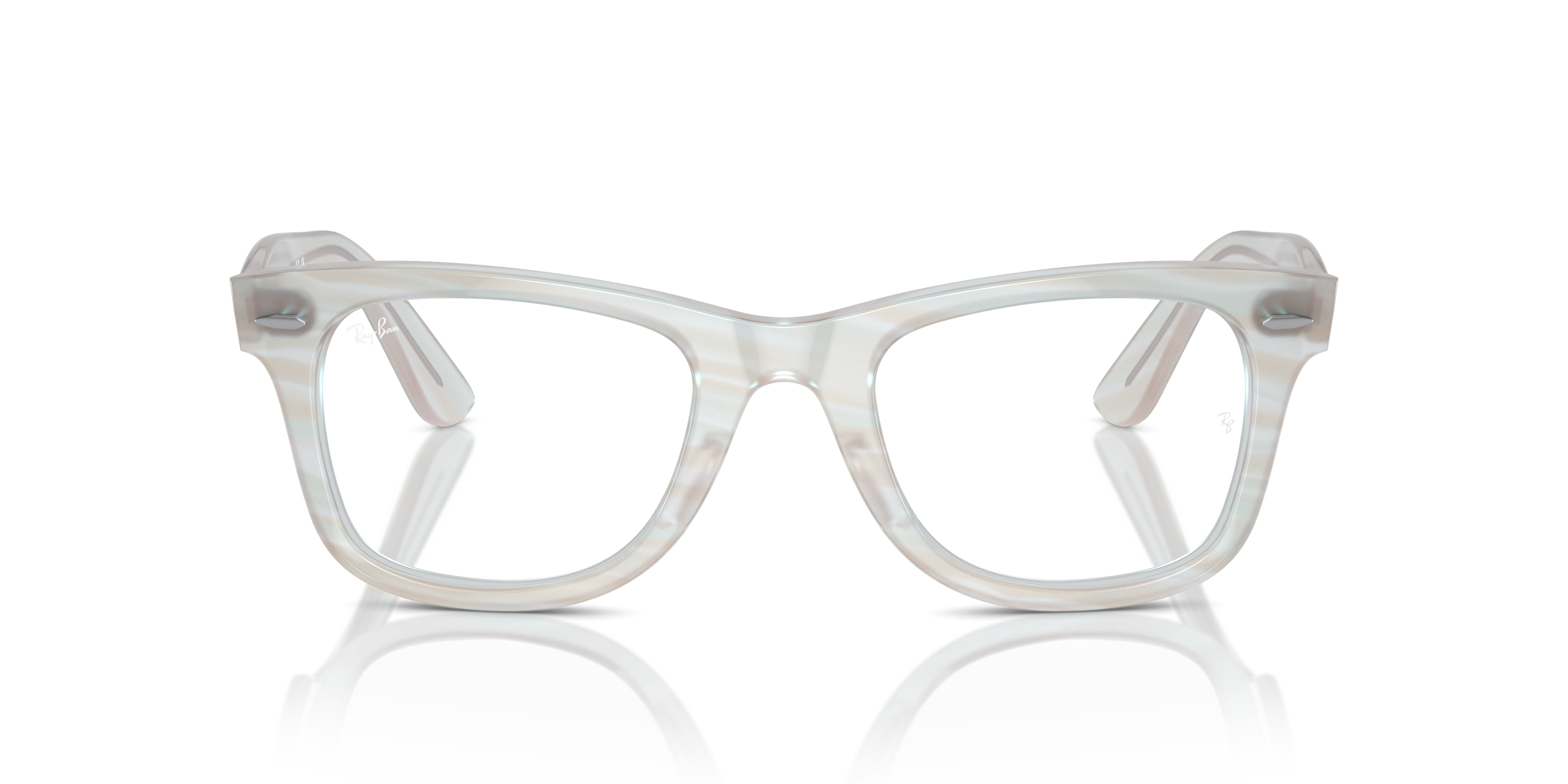 Front Ray-Ban Wayfarer Ease Change RX 4340V Glasses Transparent / Photochromic, Blue