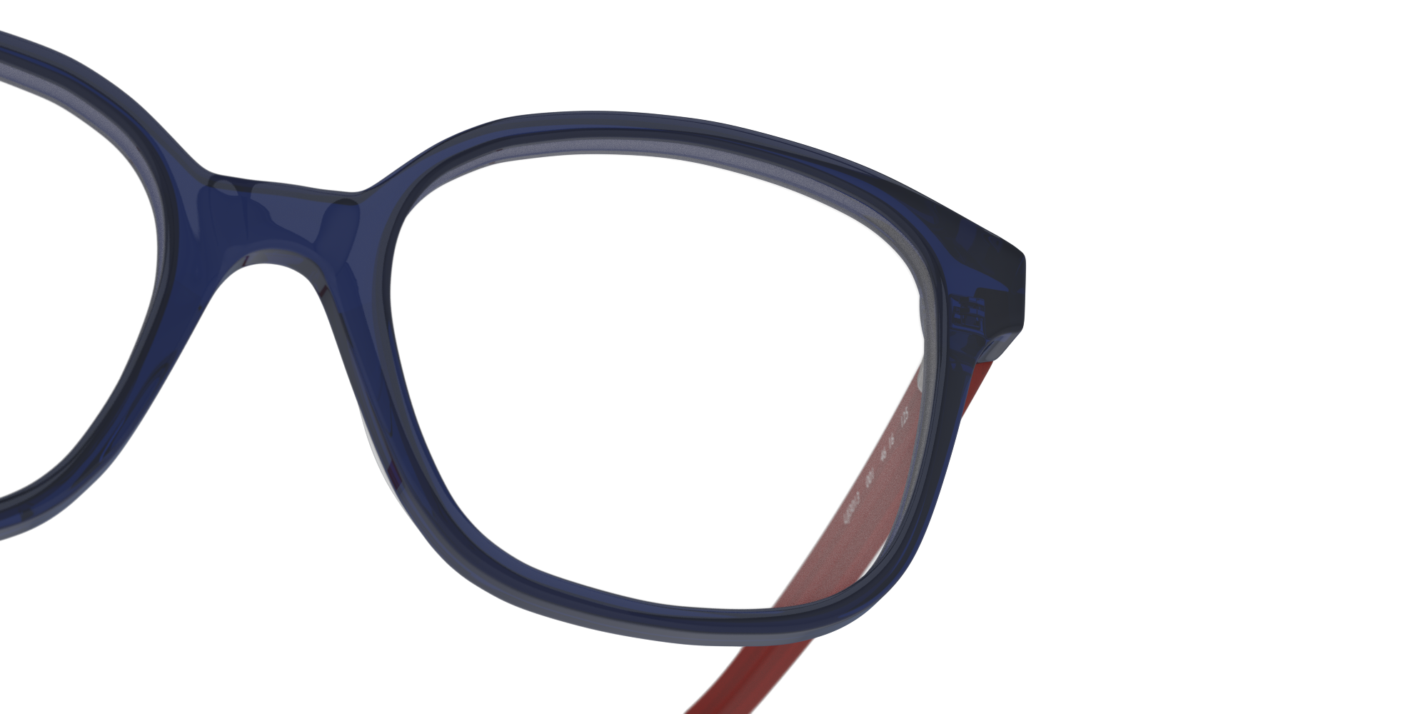 Detail01 Unofficial 0U J3013 Children's Glasses Transparent / Blue