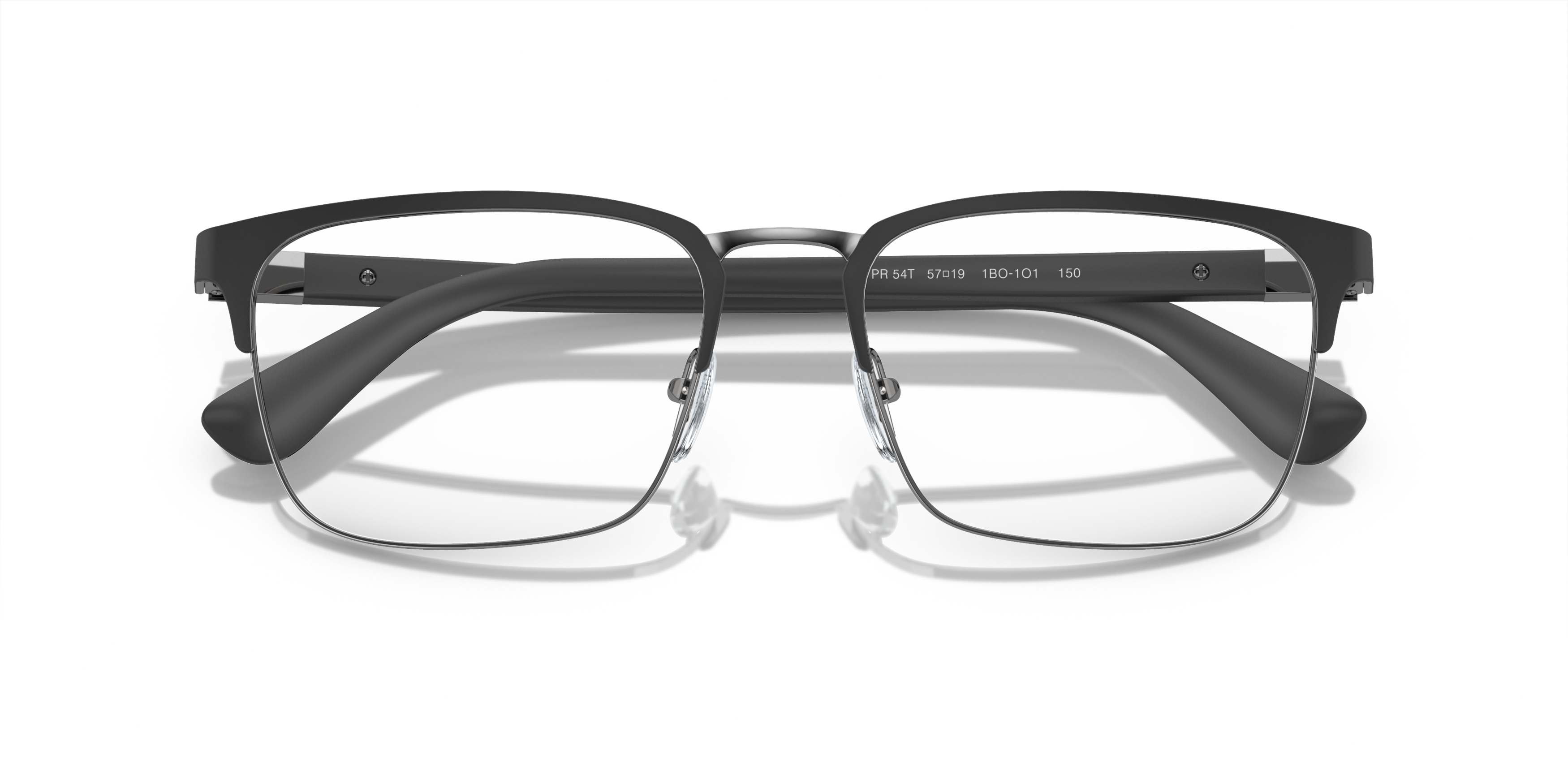 Folded Prada PR 54TV (1BO1O1) Glasses Transparent / Black