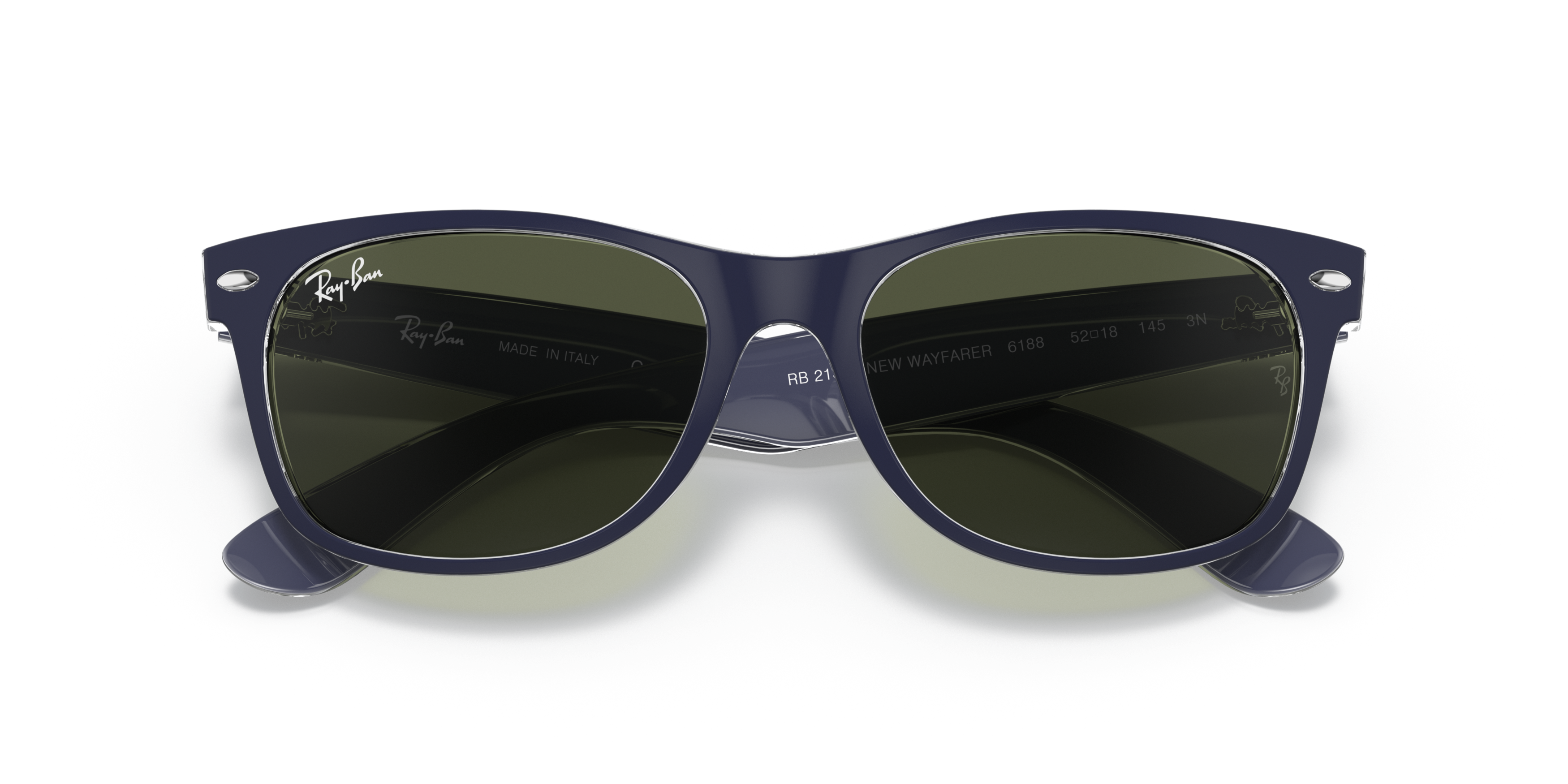 Folded Ray-Ban RB 2132 (6188) Sunglasses Green / Blue