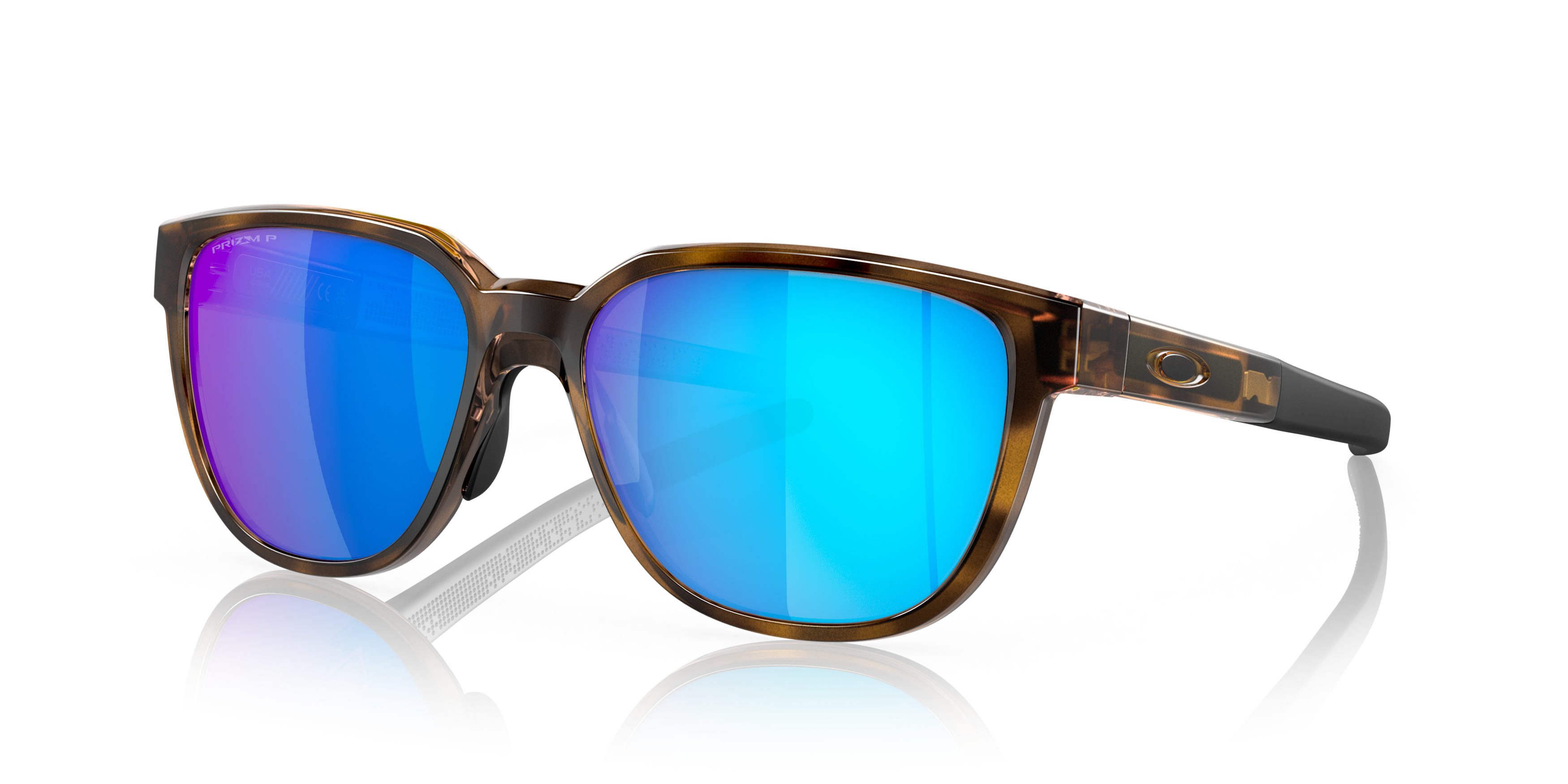 Angle_Left01 Oakley OO 9250 (925004) Sunglasses Blue / Havana