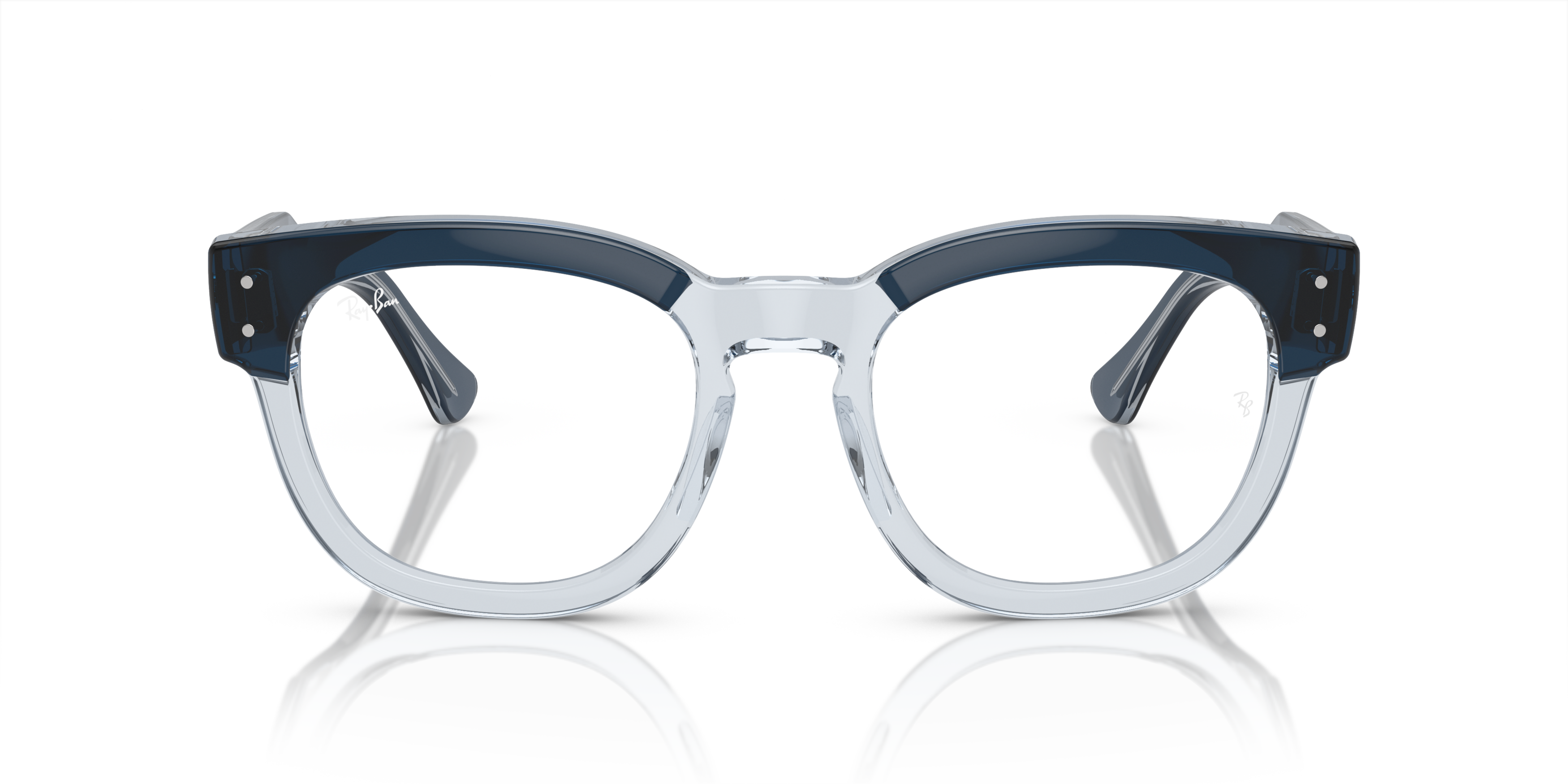 Front Ray-Ban Mega Hawkeye RX 0298 Glasses Transparent / Blue