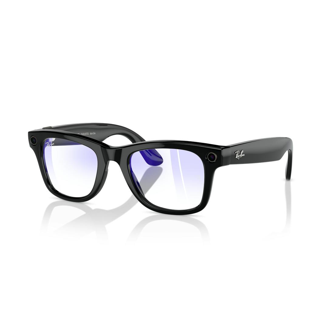 Ray-Ban META WAYFARER RW4006 Lunettes de Soleil - Carrée Noir brillant